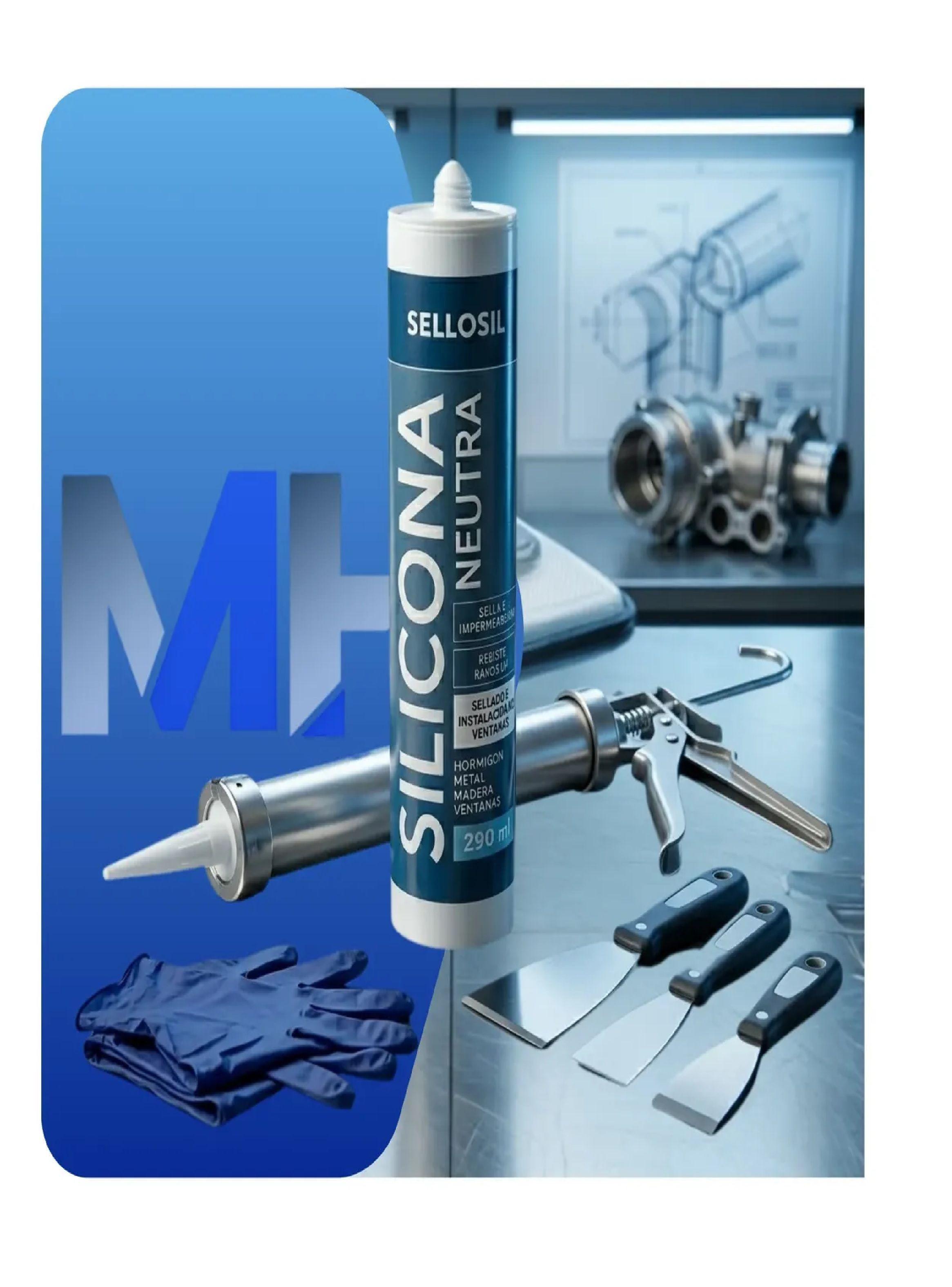 Silicona Neutra Negra Sellosil 300ml Multiuso Construcci n-3