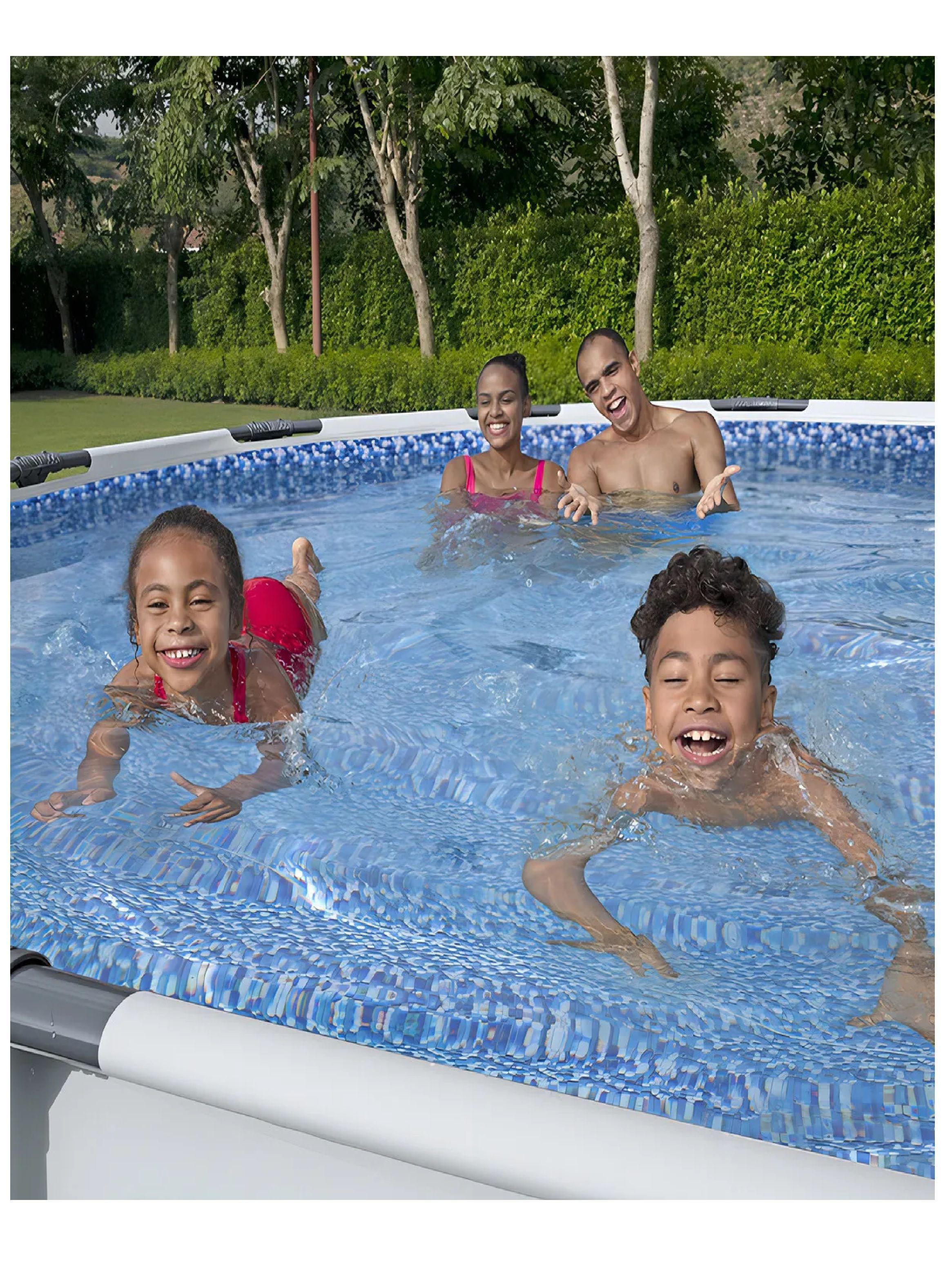 Piscina Estructural Redonda Bestway 10220l De 4.27m Diametro-4