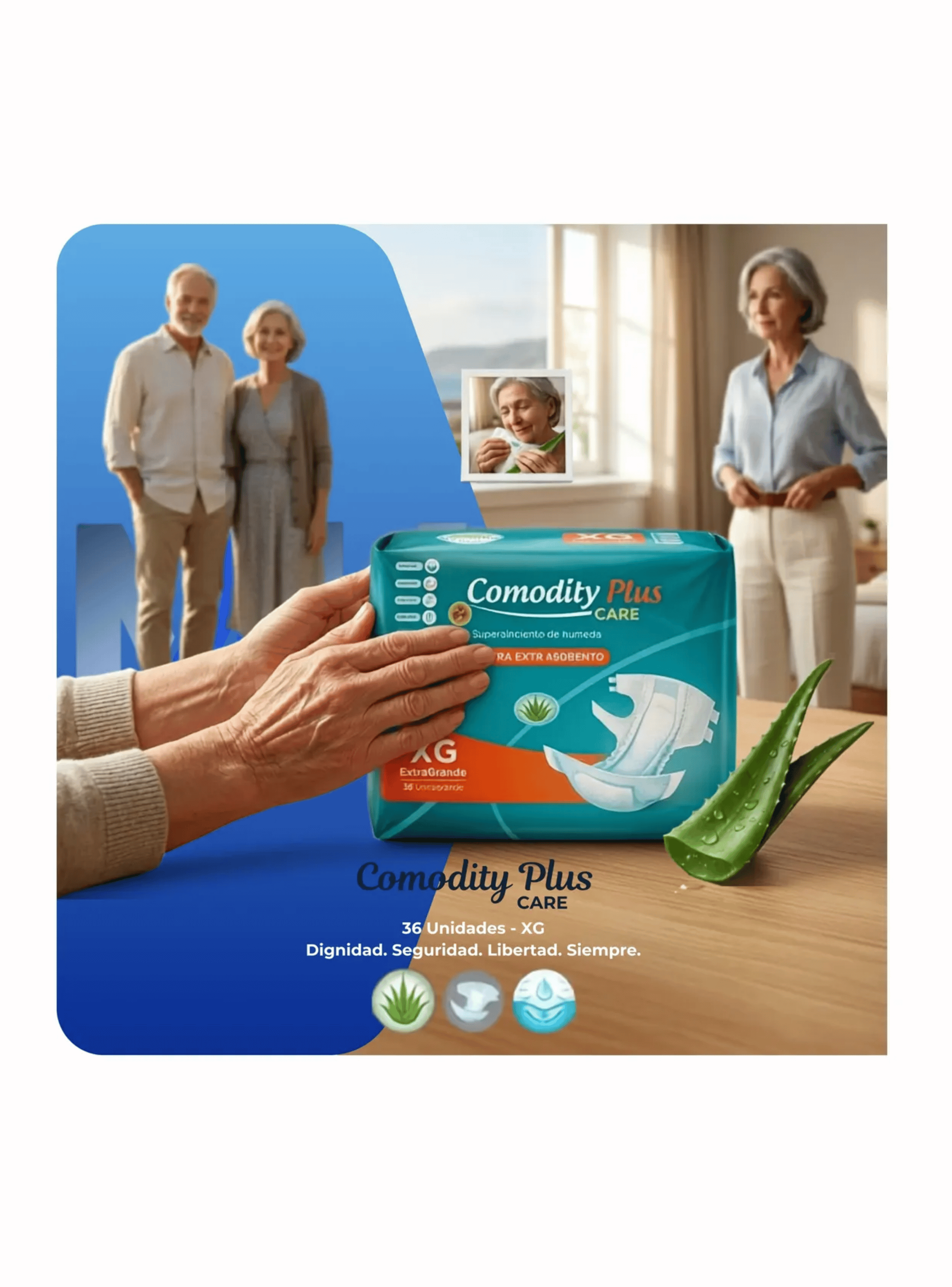 Pa ales Adulto Comodity Plus Care Xg Extra Absorbente 36un-5