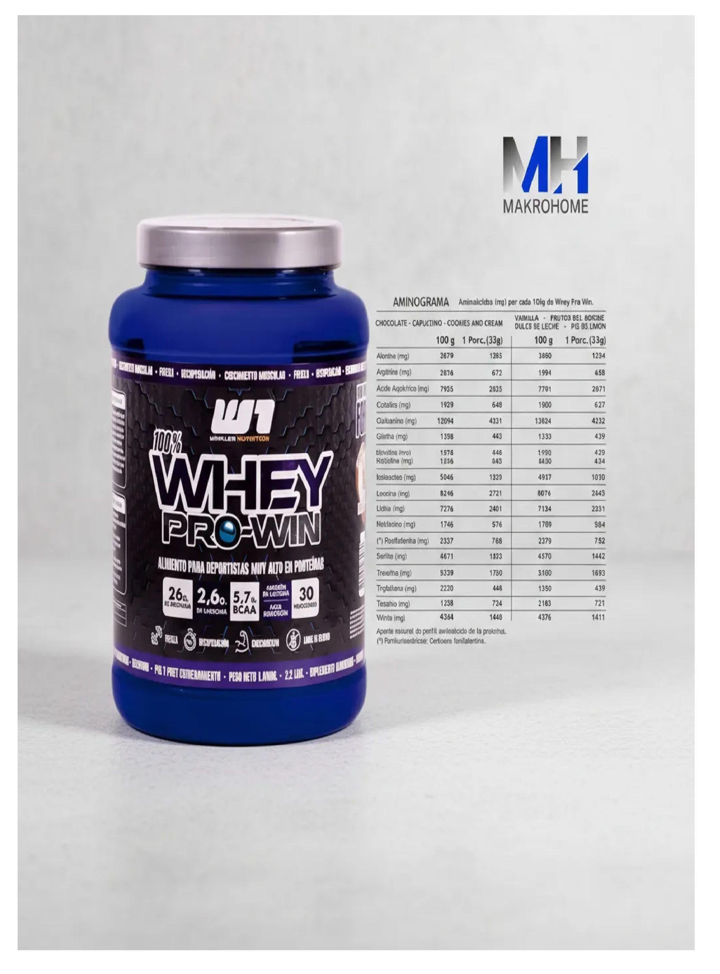 Proteina Whey Prowin 1 Kg Winkler Maximo Desarrollo Muscular Cookies and Cream-5