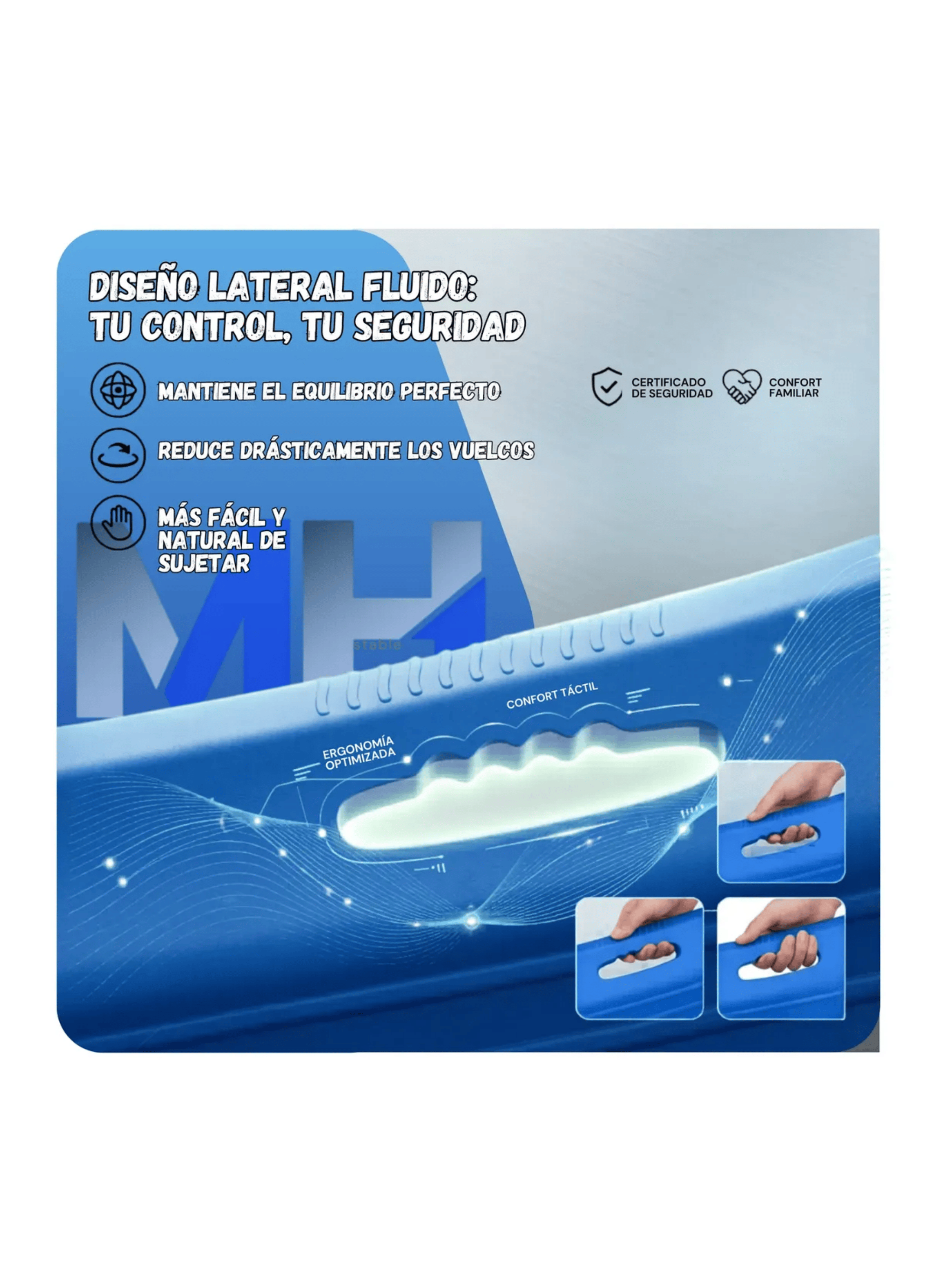 Trineo Nieve Deslizador Infantil Adulto 2puestos 120 Cm Azul-1