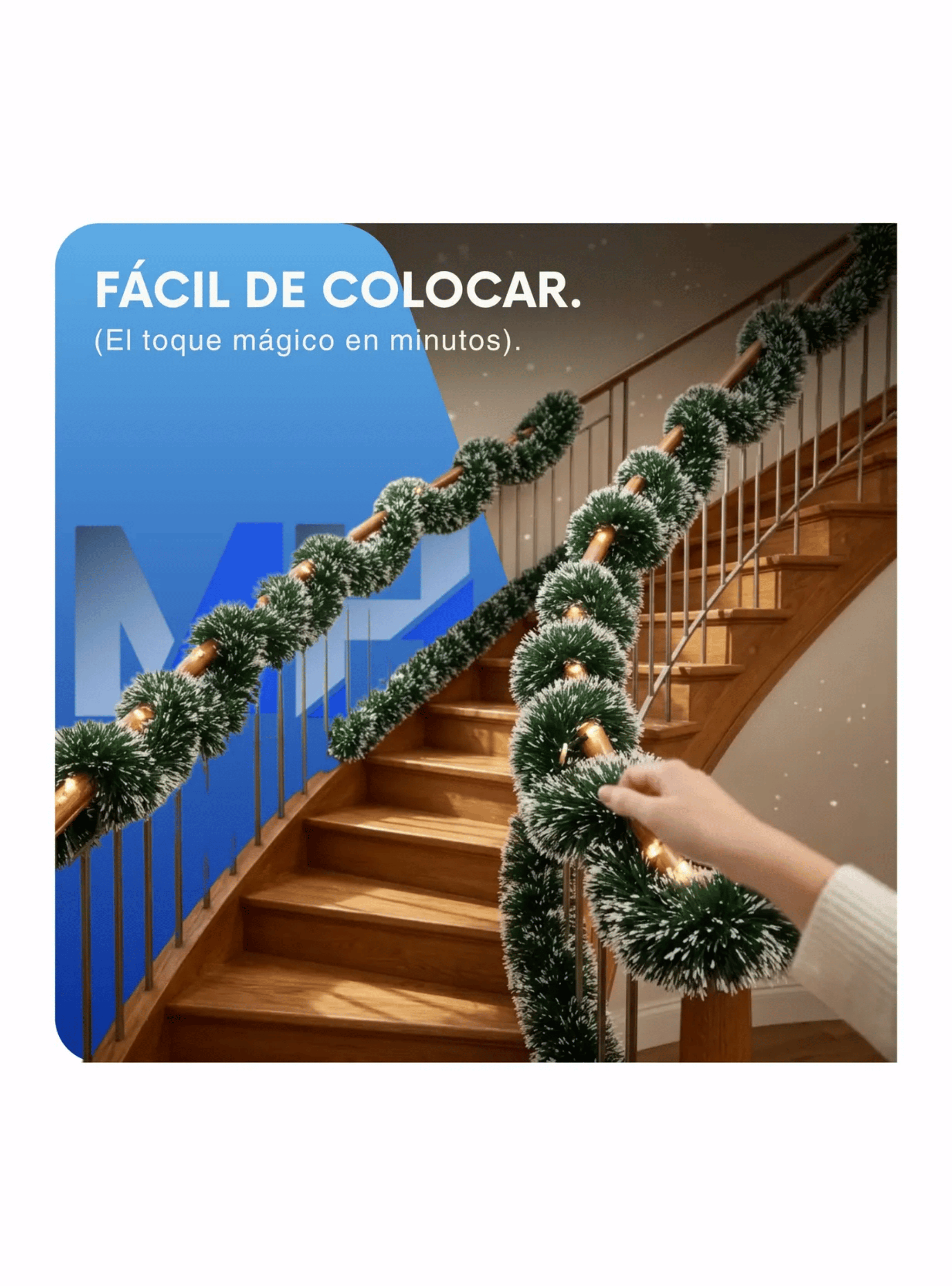 Guirnalda Espumillon Navide o Verde 5 Mts Decoracion Packx10-5