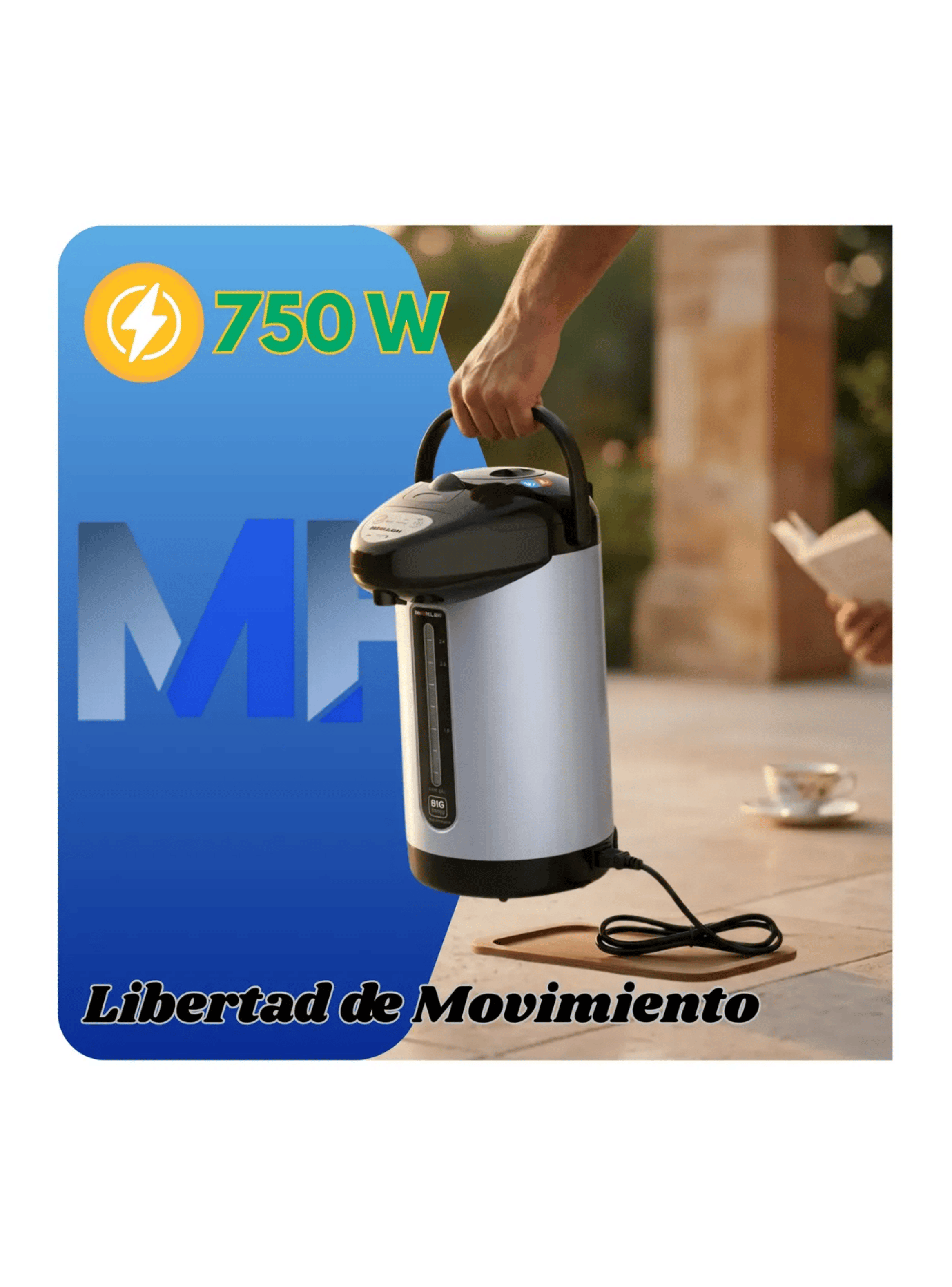 Hervidor Mantenedor Sindelen Acqua 3 Litros Hma 3200si Inox-3