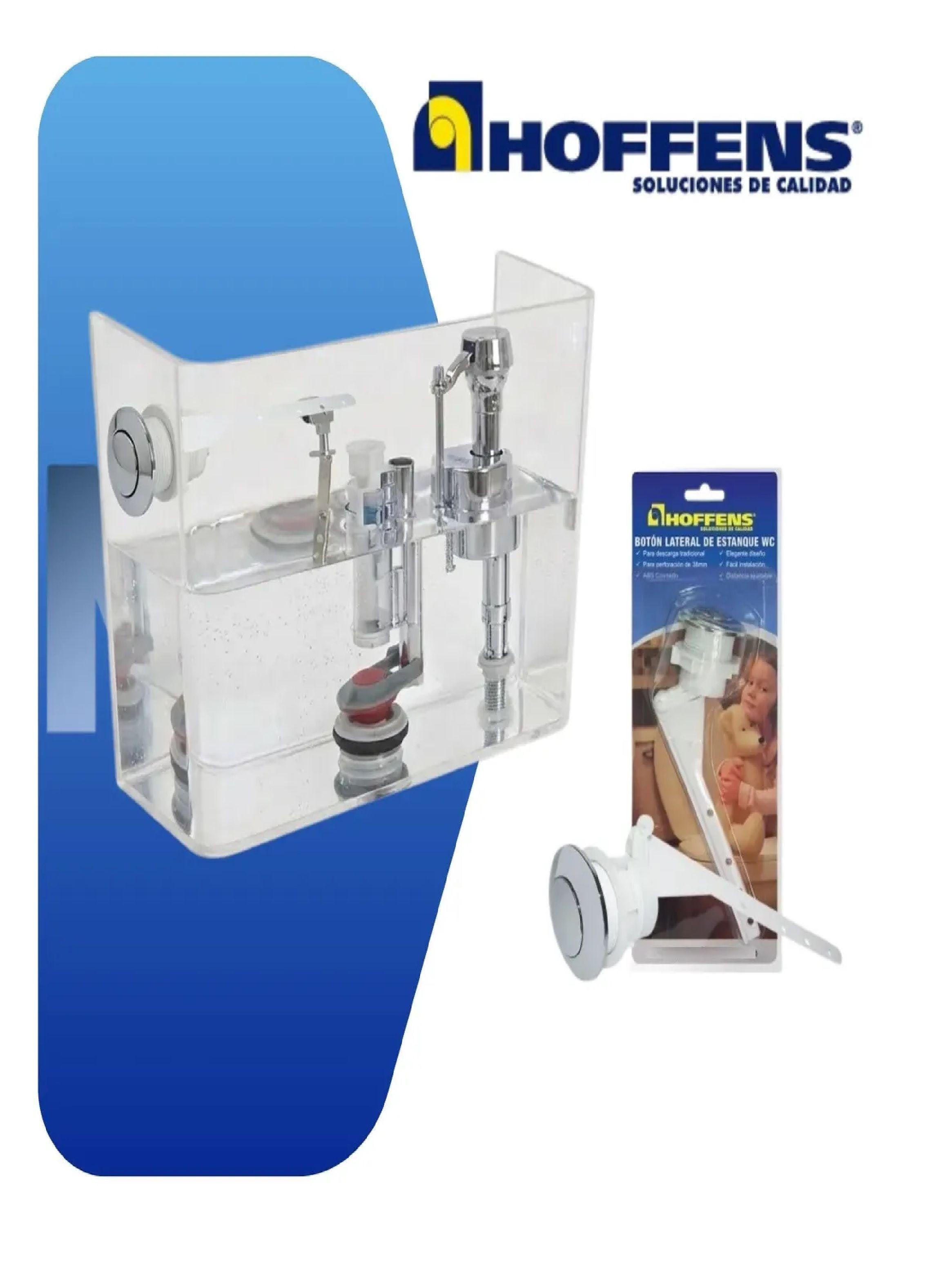 Boton Lateral Cromado 38mm Estanque Wc Descarga Tradicional-2