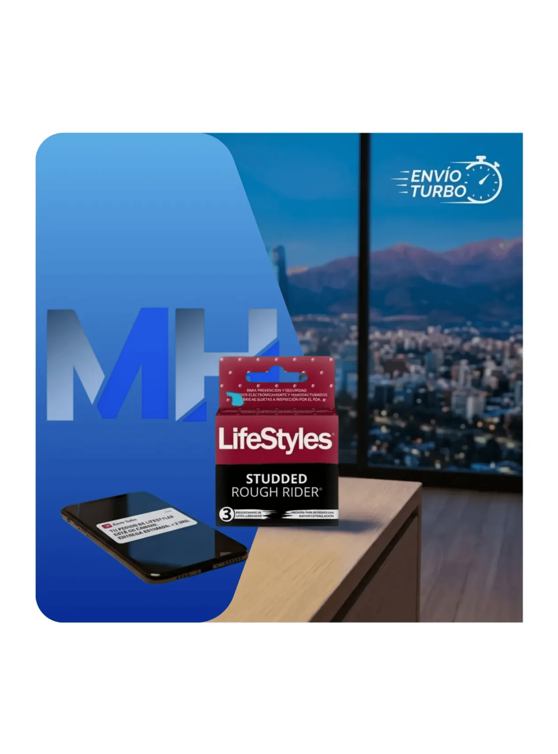 Condones Lifestyles Rough Rider Textura Con Microgr nulos-2