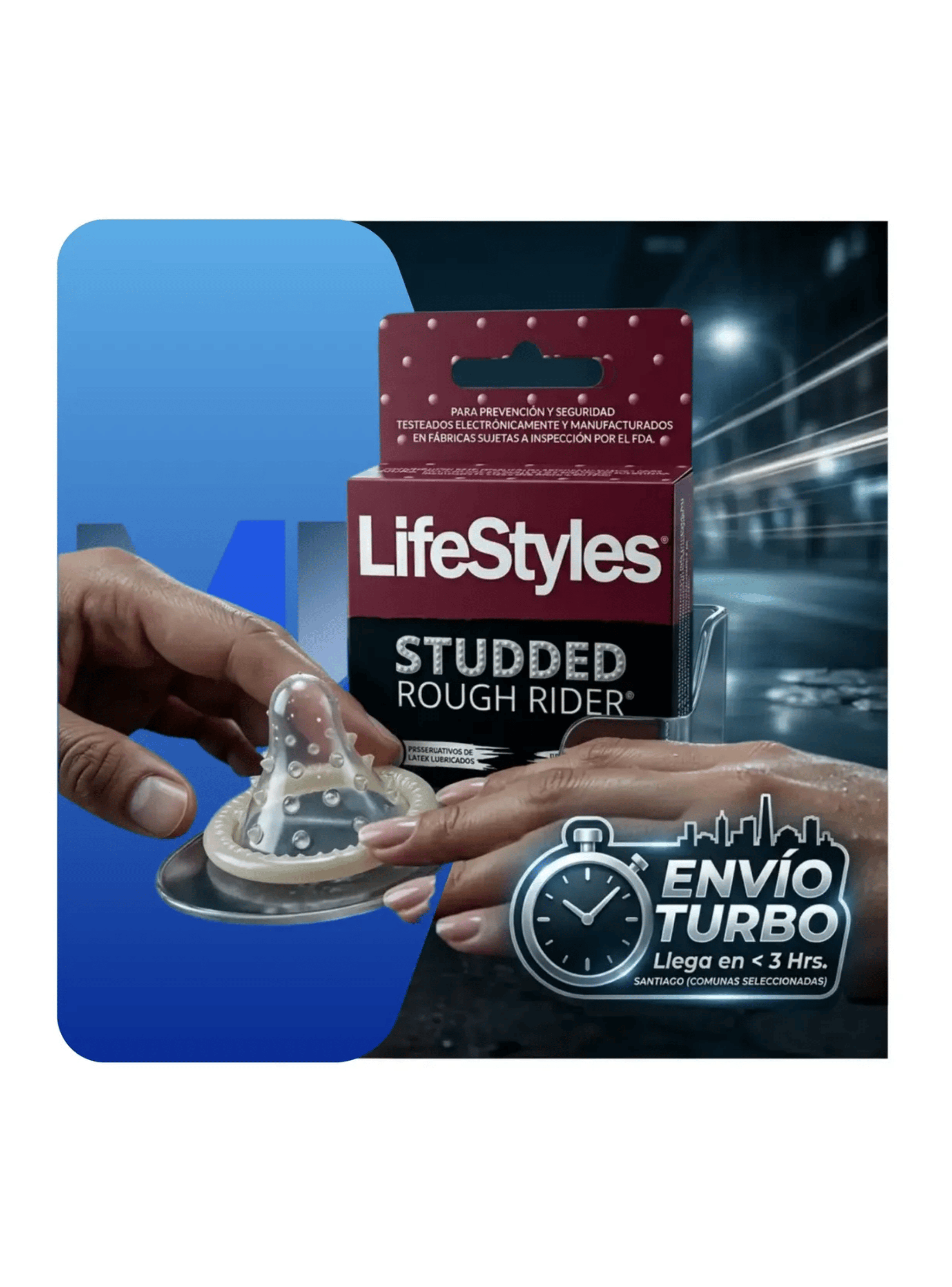 Condones Lifestyles Rough Rider Textura Con Microgr nulos-4