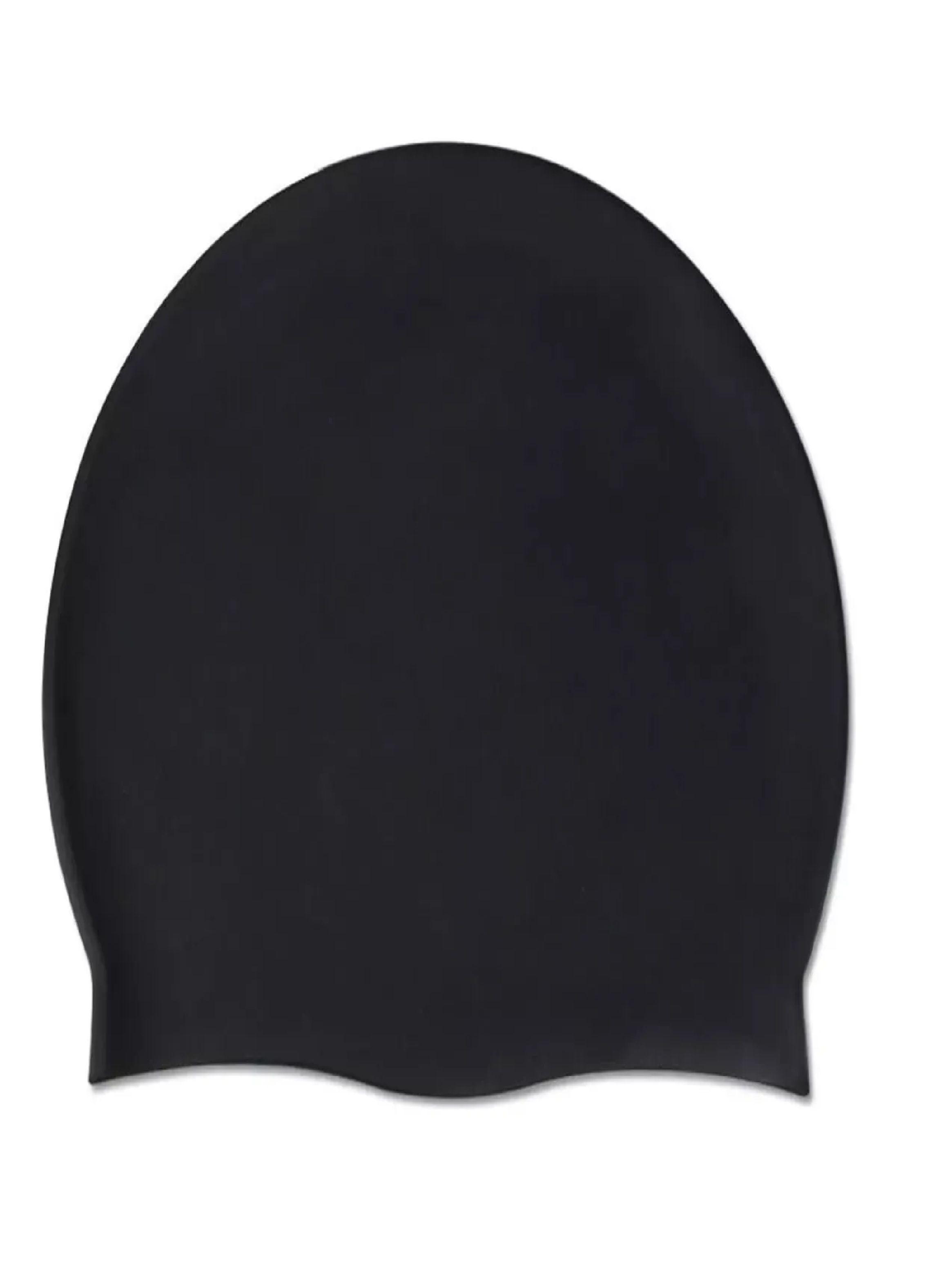Gorro Natacion De Silicona Negro Adulto Con Funda Guardado-6