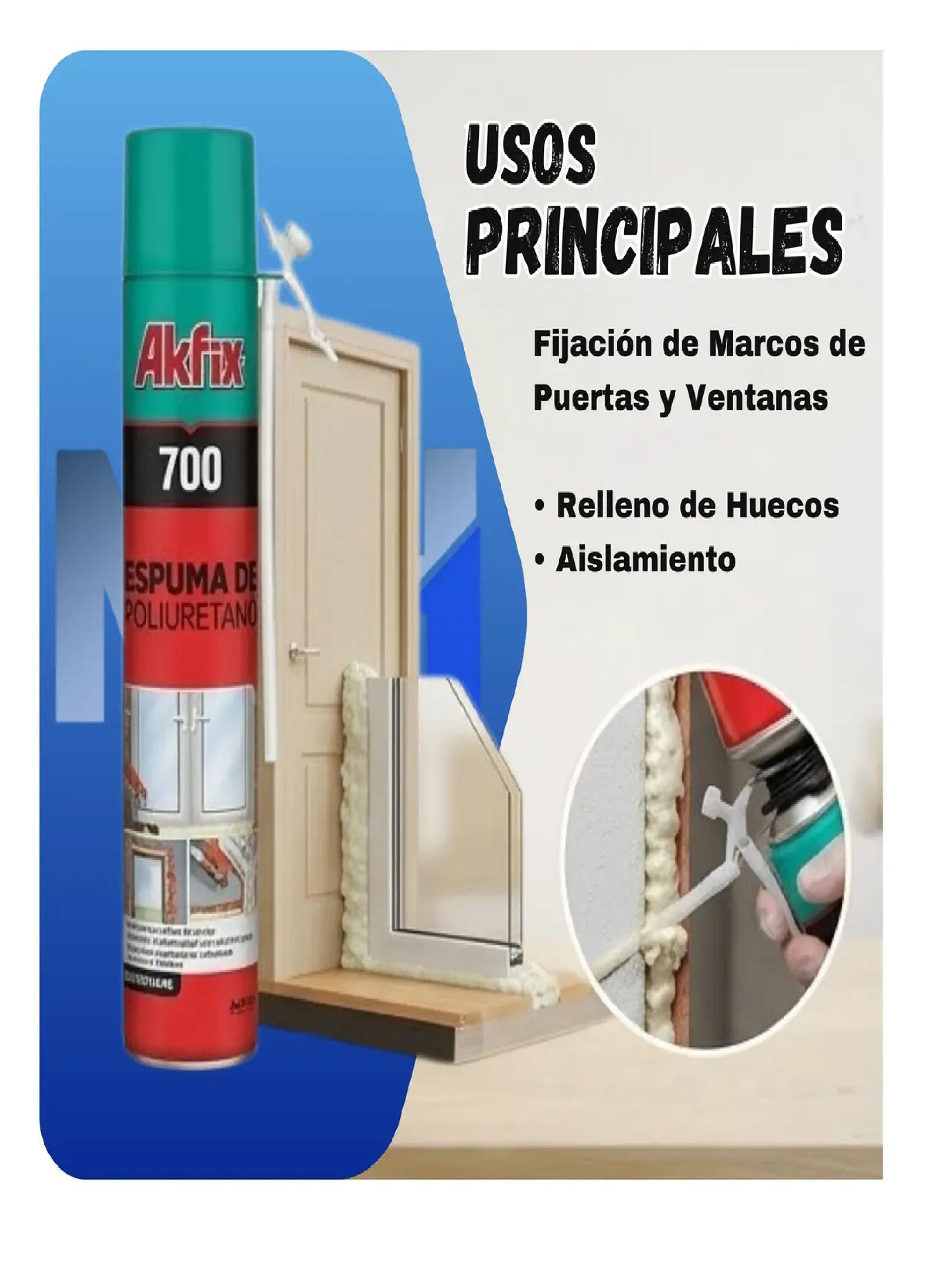 Caja 12 Unid Sellador Espuma Poliuretano Akfix 700 500ml-2