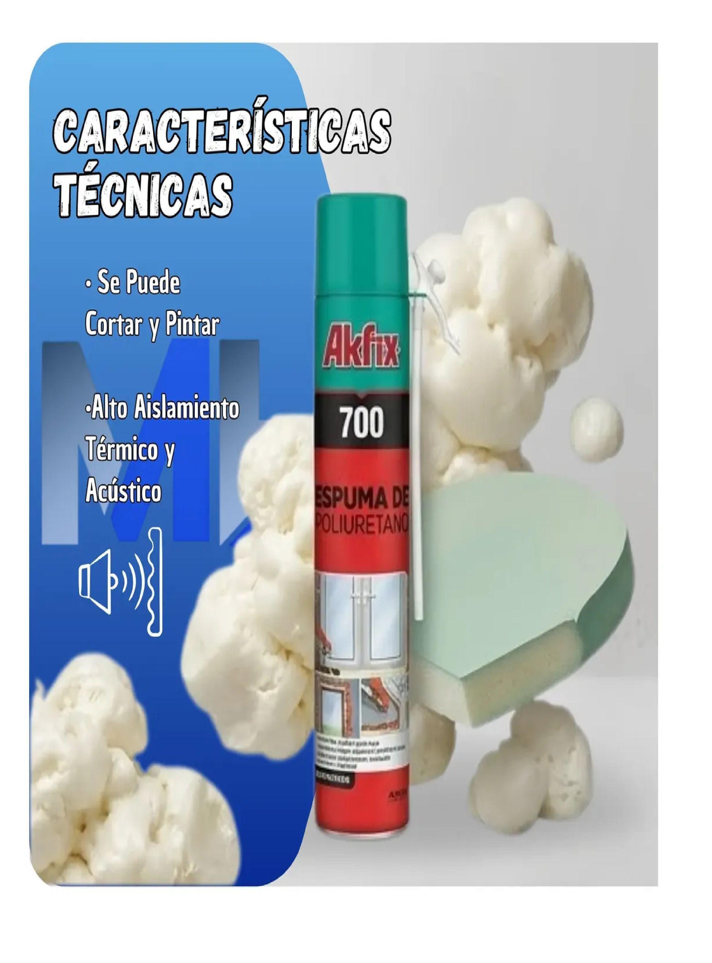 Caja 12 Unid Sellador Espuma Poliuretano Akfix 700 500ml-4