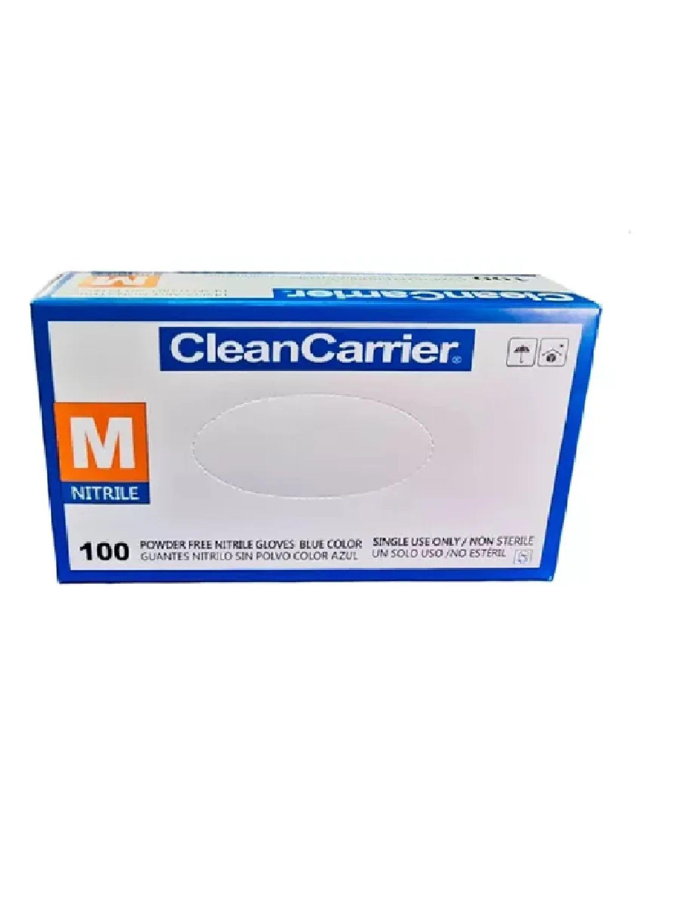 Guantes Nitrilo Azul Cleancarrier Talla M Pack X 1000 Uni-2