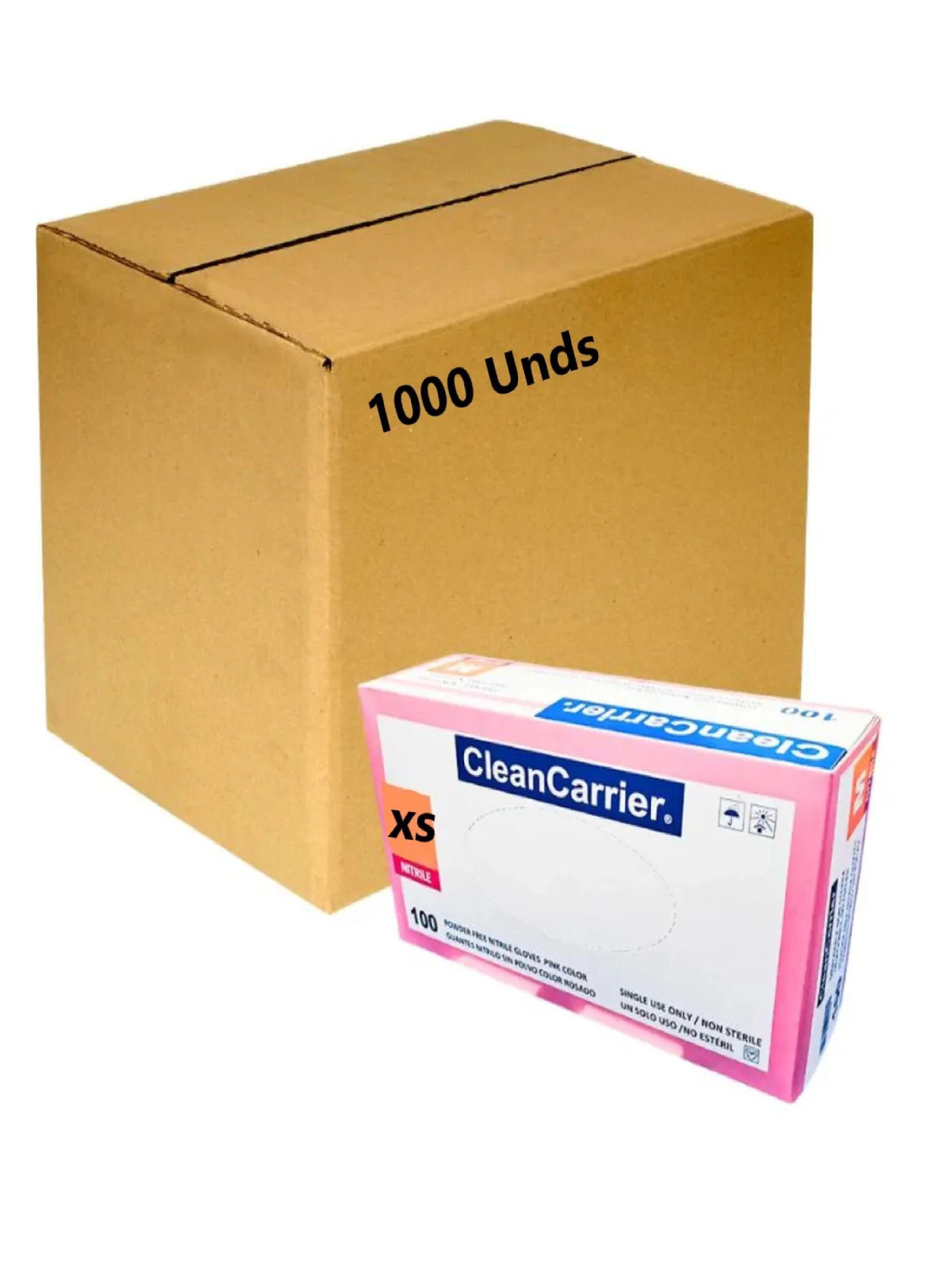 Guante Rosado Nitrilo Talla Xs Clean Carrier Pack X 1000 Und-0