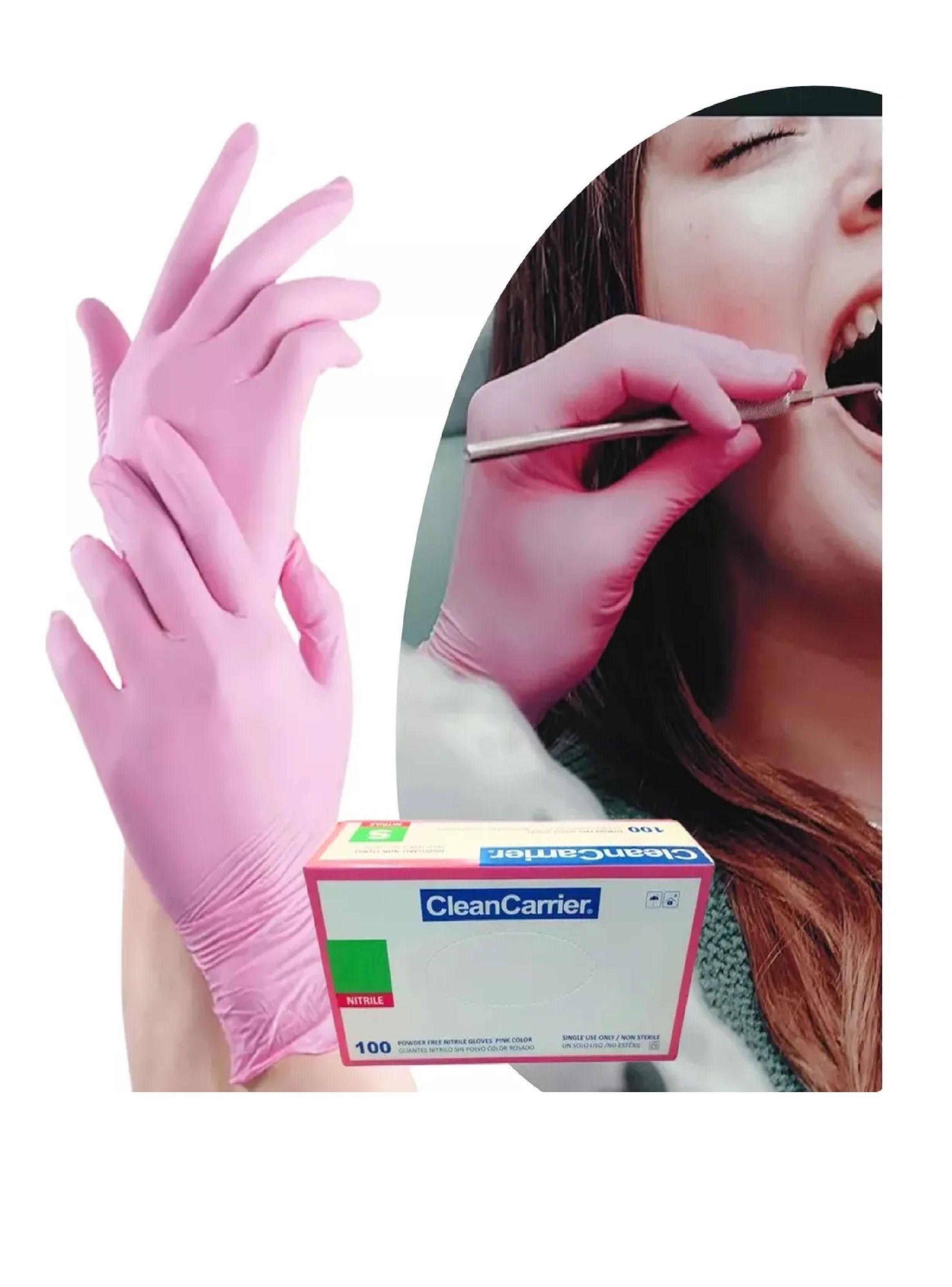 Guante Rosado Nitrilo Talla Xs Clean Carrier Pack X 1000 Und-2