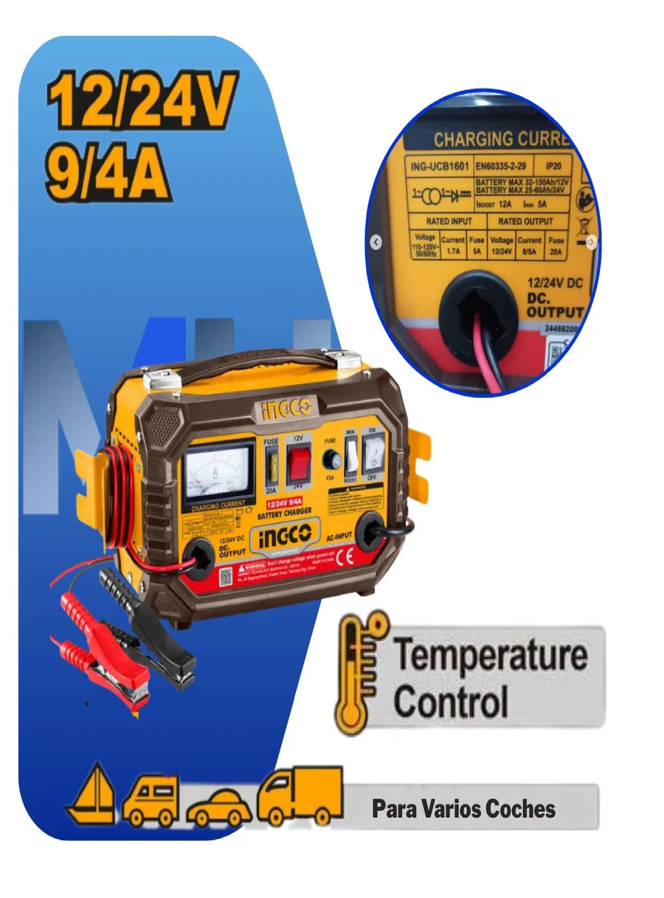 Cargador De Baterias Ingco 12v/24v Carga Segura Y Eficiente-2