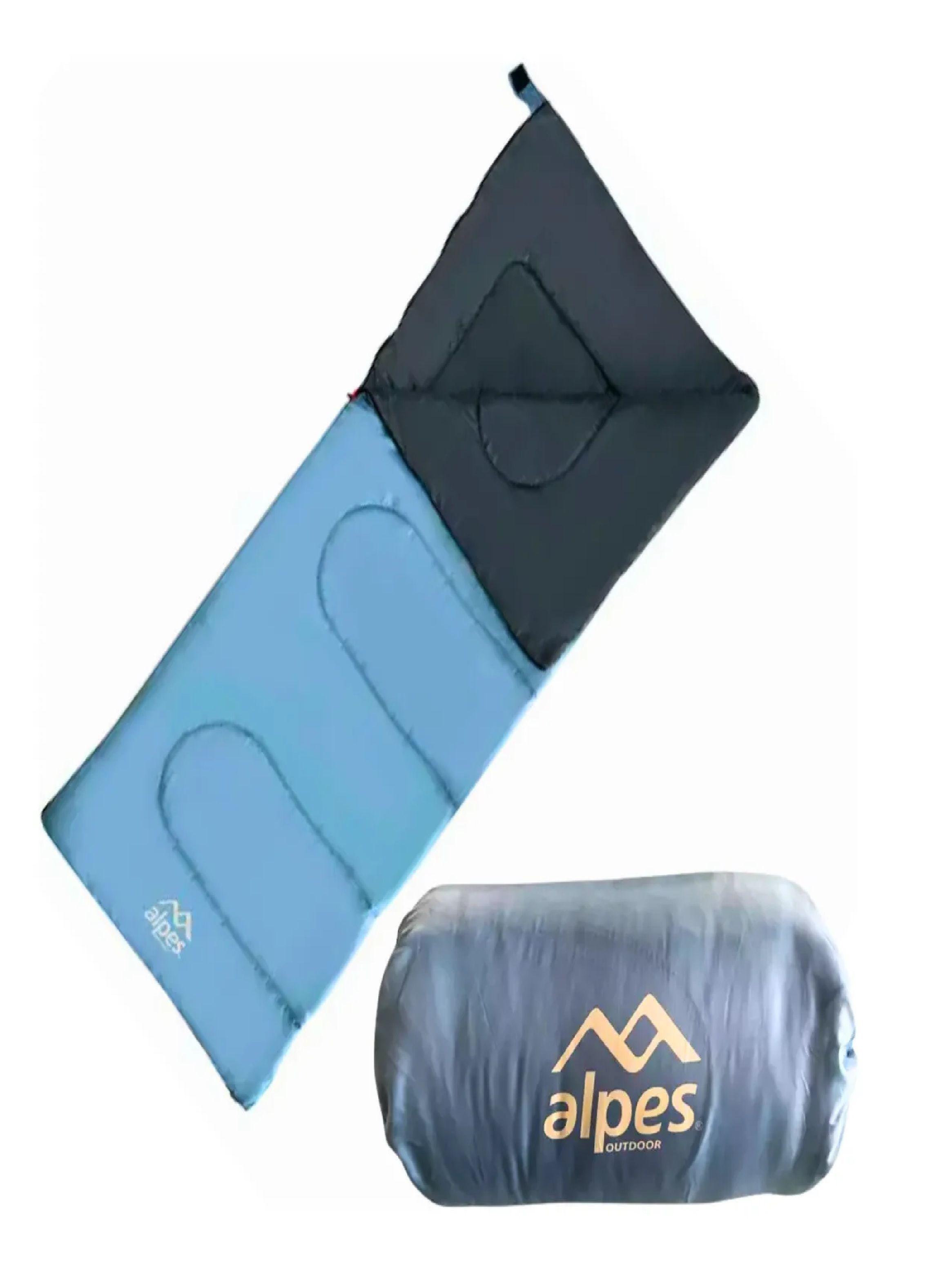 Saco De Dormir Sobre Rectangular 10/25°c 1.83x35 Azul Alpes-0