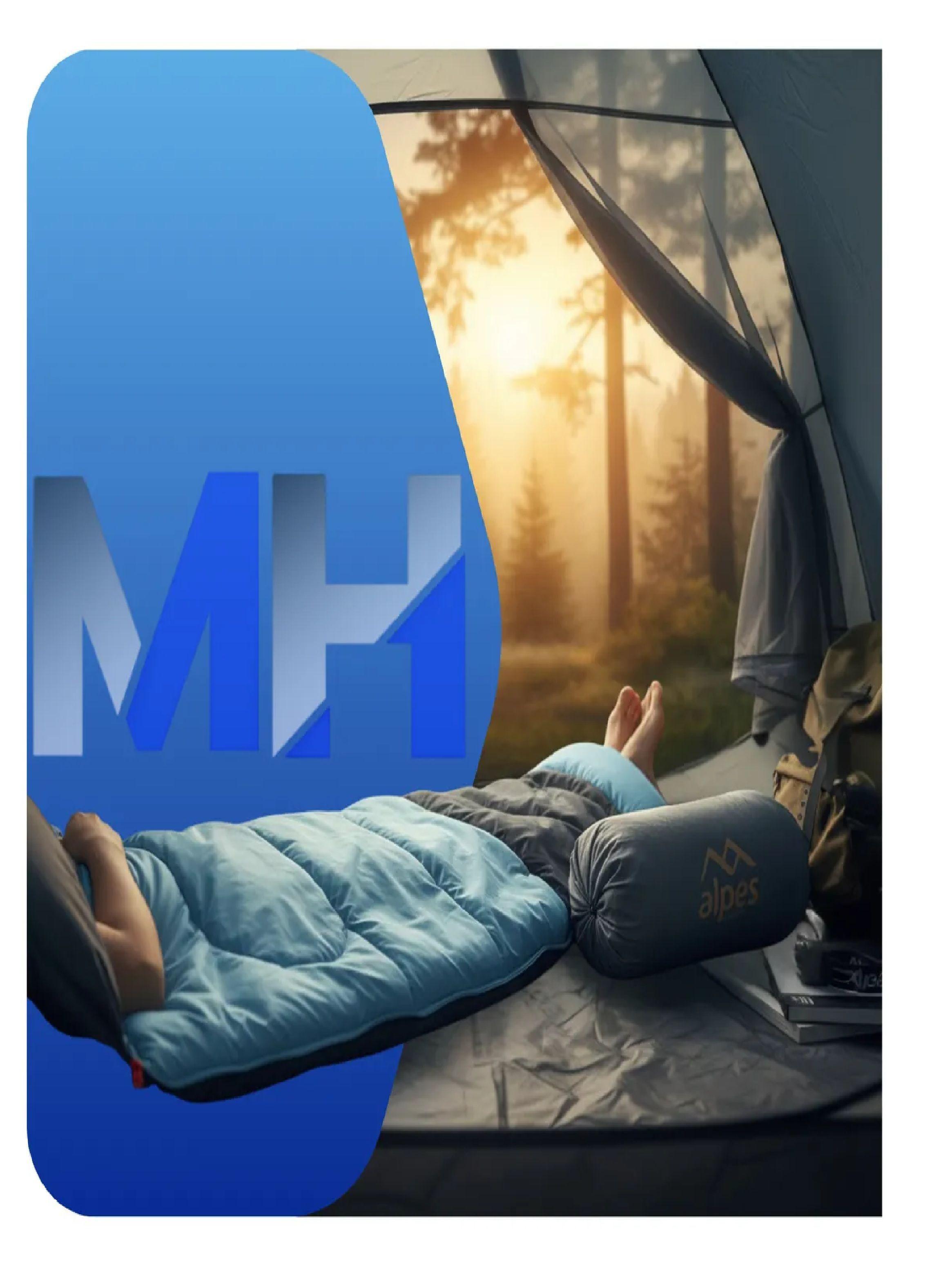 Saco De Dormir Sobre Rectangular 10/25°c 1.83x35 Azul Alpes-3