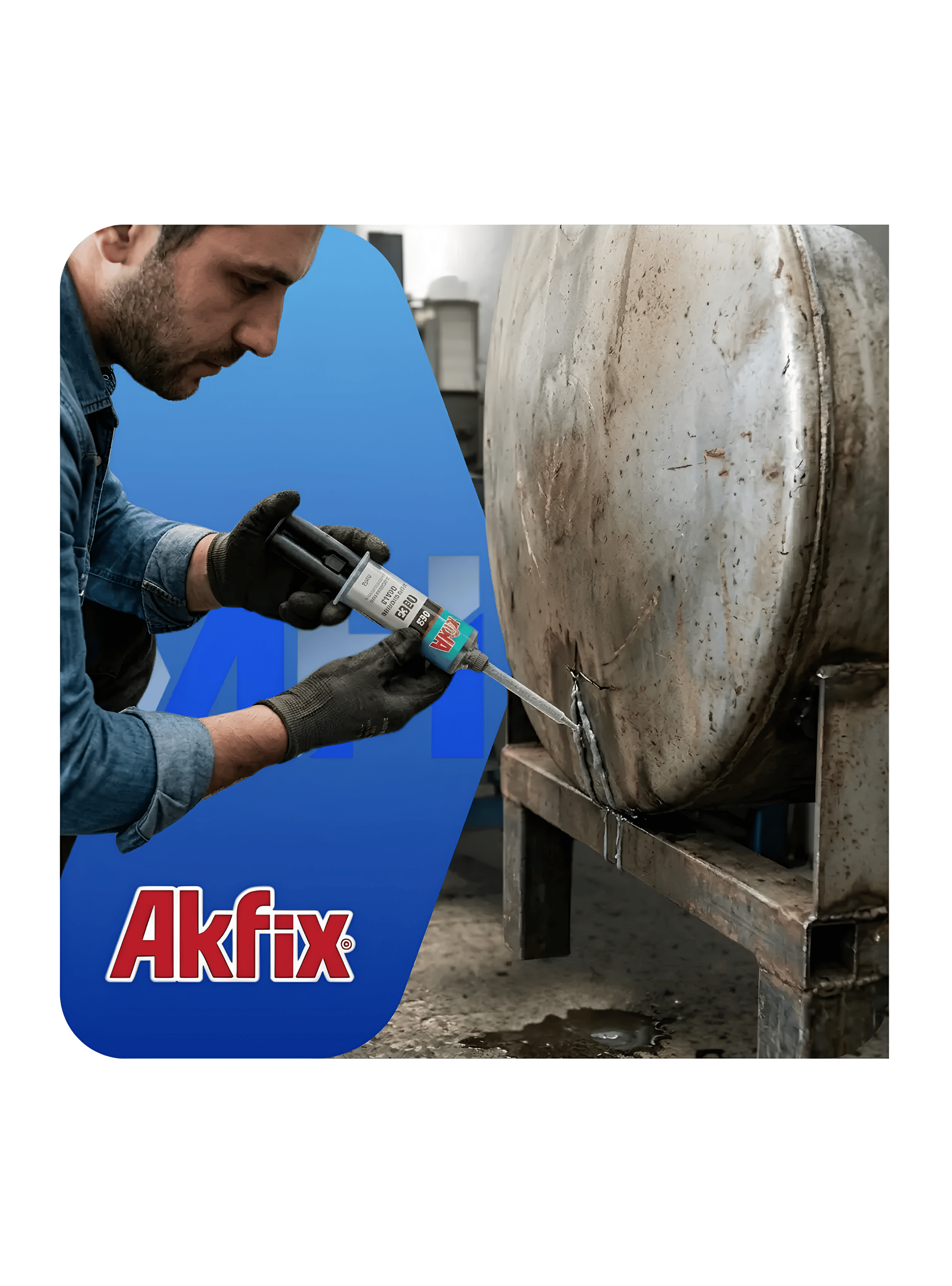 Pack X 6 Adhesivo Epoxi Acero Akfix E350 Jeringa 25ml-4