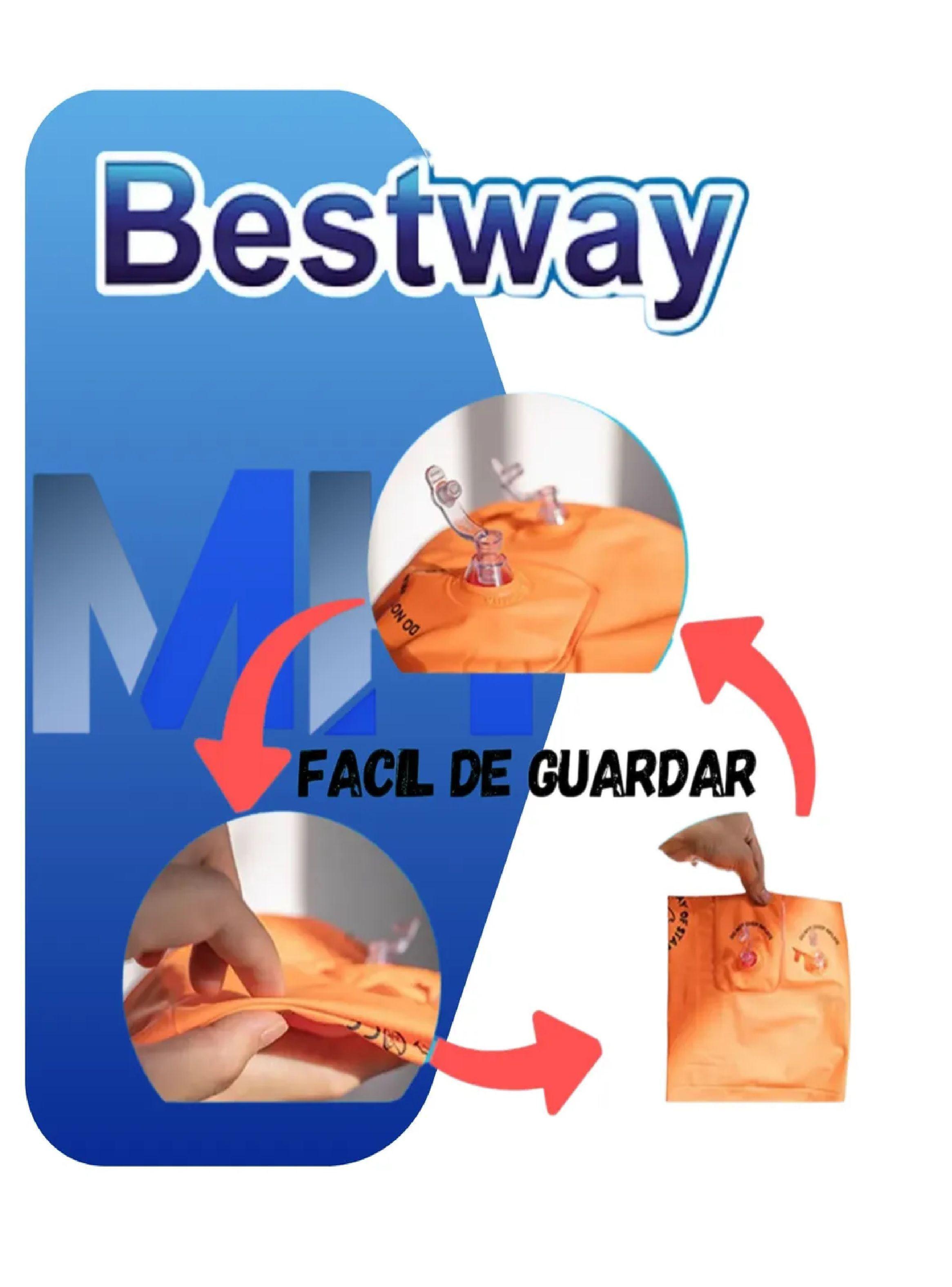 Pack X 3 Alitas Infable Flotador Colores 3-6 Años Bestway-5