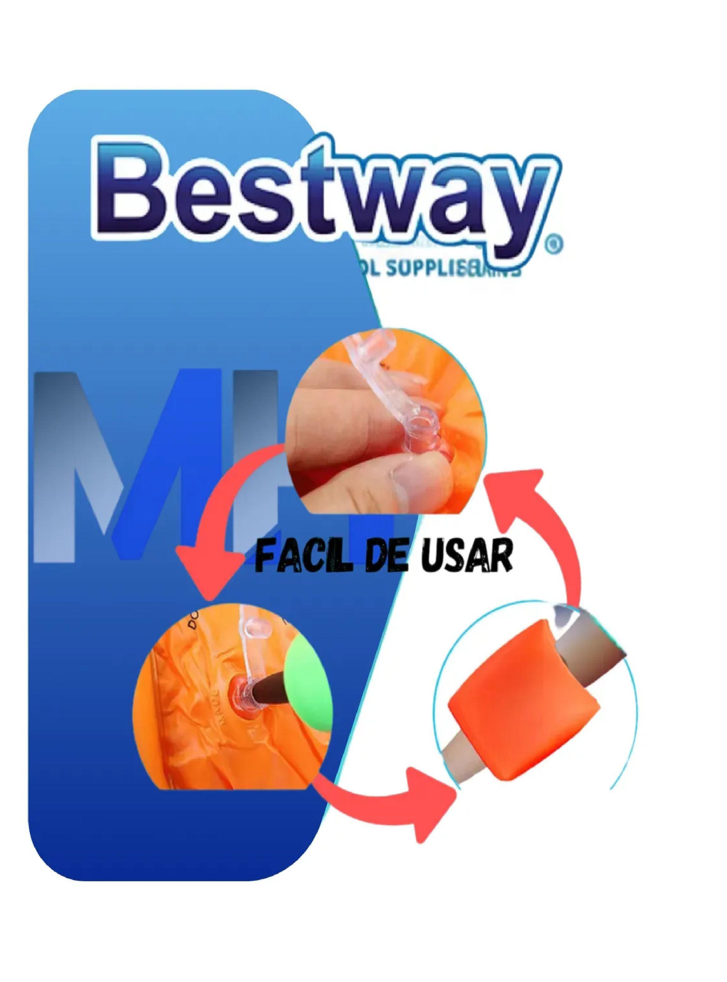 Pack X 3 Alitas Infable Flotador Colores 3-6 Años Bestway-6