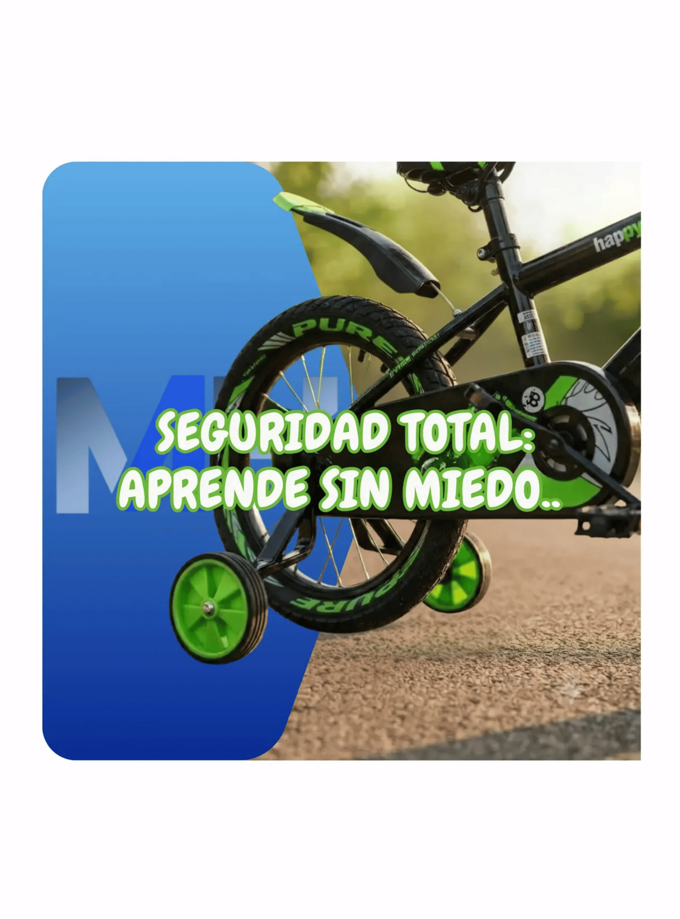 Bicicleta Infantil Con Rueditas Luz Led Guardabarros 12 O 16-3