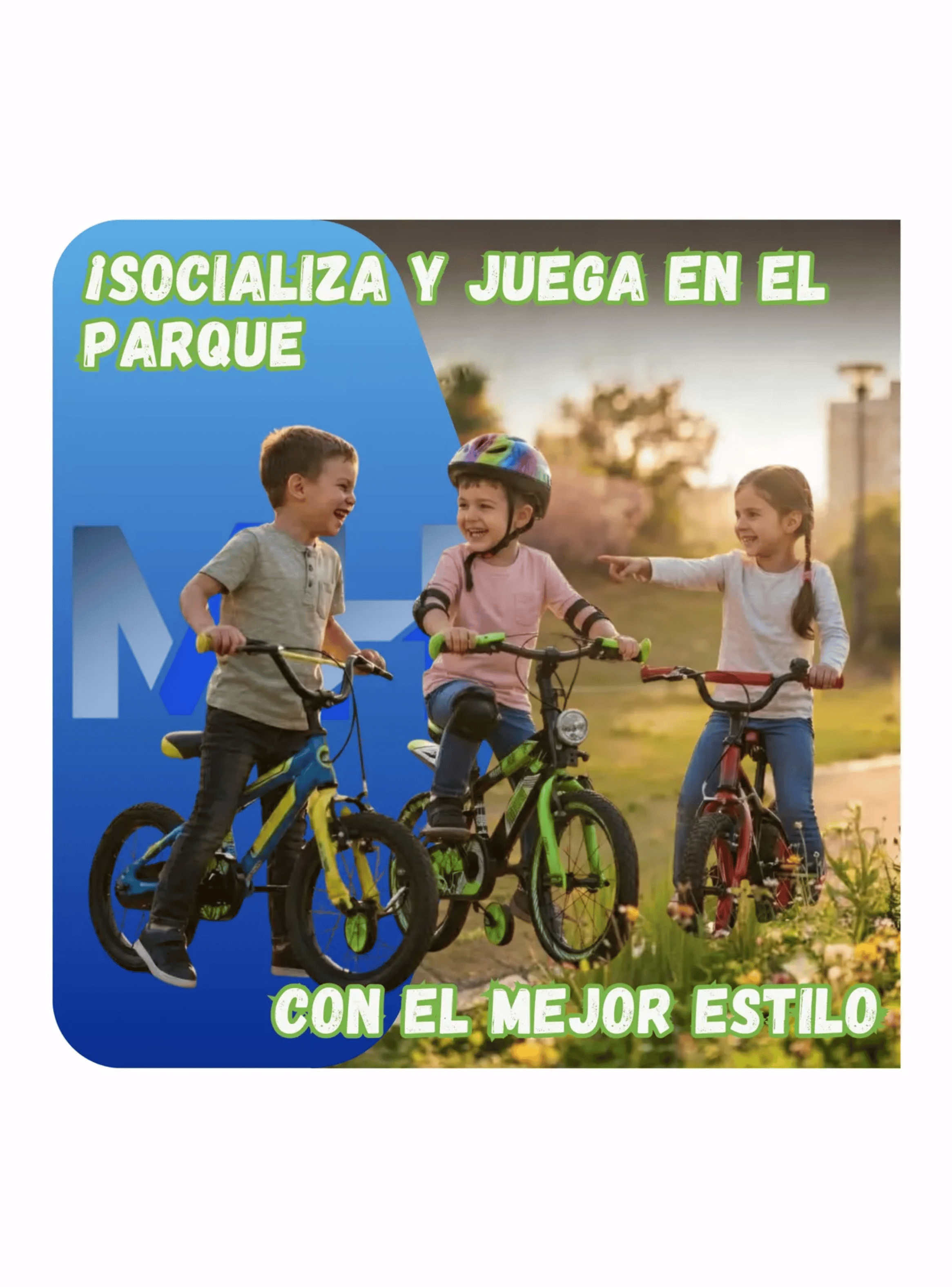 Bicicleta Infantil Con Rueditas Luz Led Guardabarros 12 O 16-4