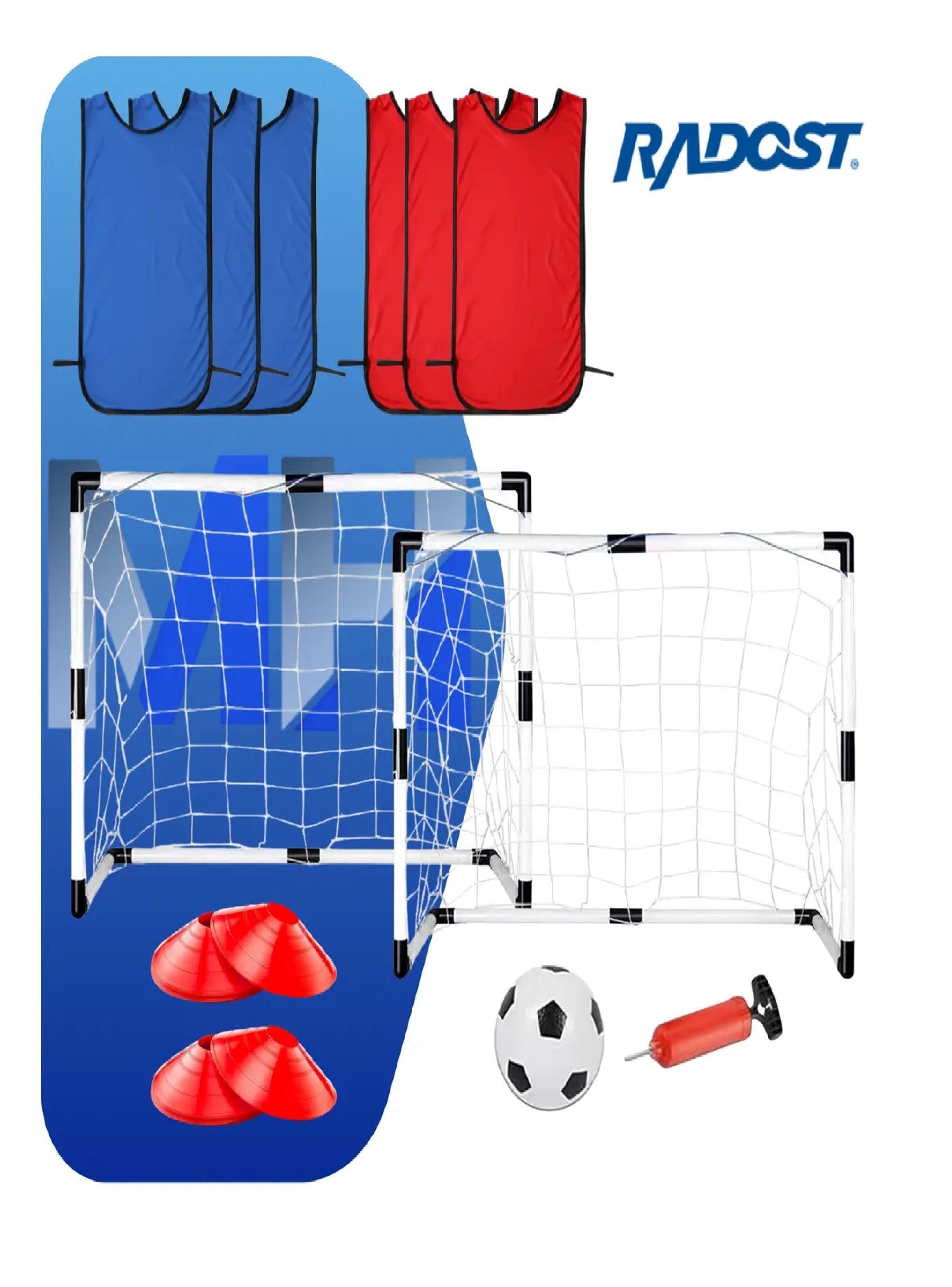 Set Futbol Niños 2 Arcos 6 Chalecos 6 Conos Balon Y Bombin-2