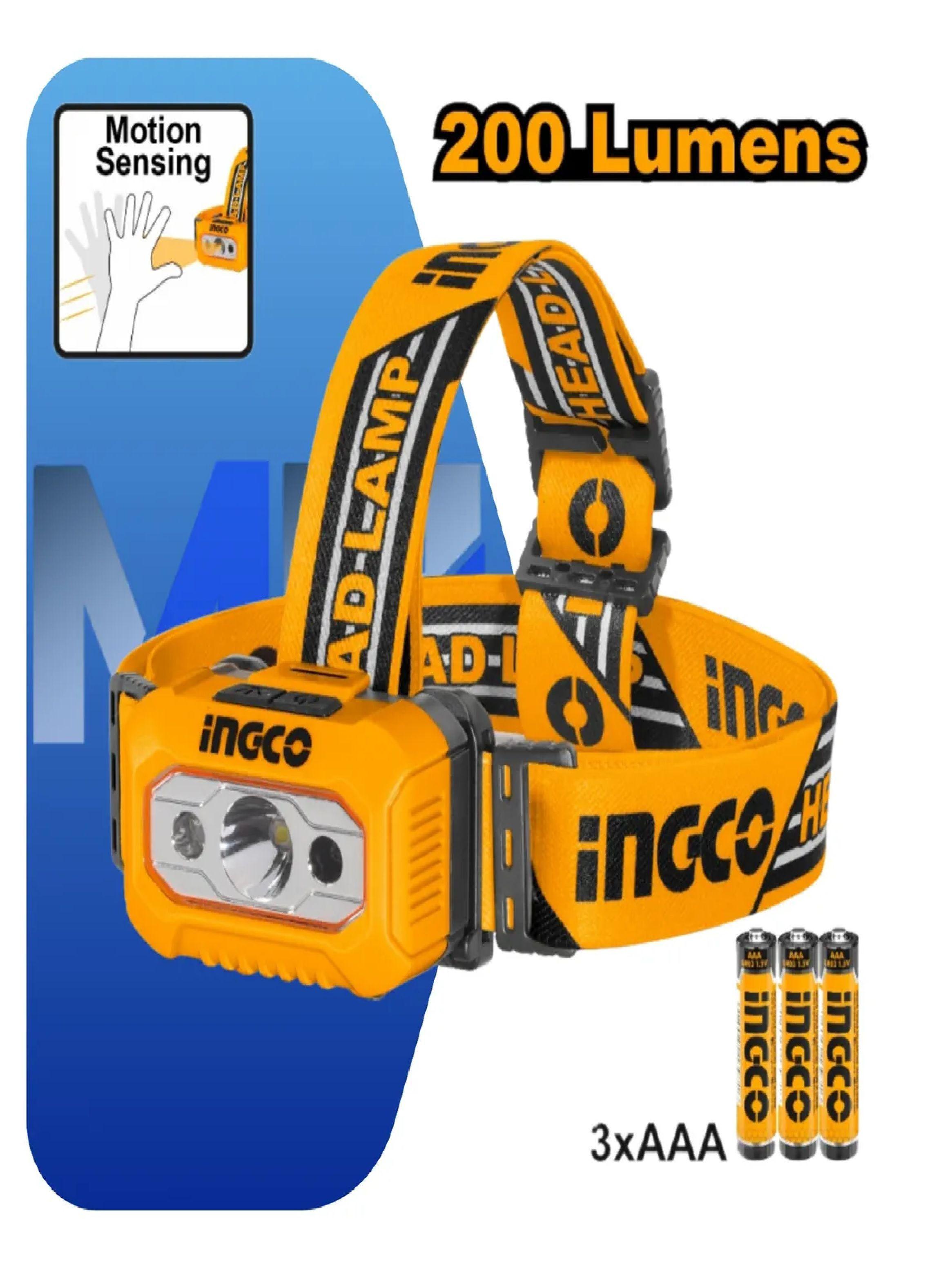 Linterna Frontal Vincha Led Sensor De Movimiento 200 Lumenes-5