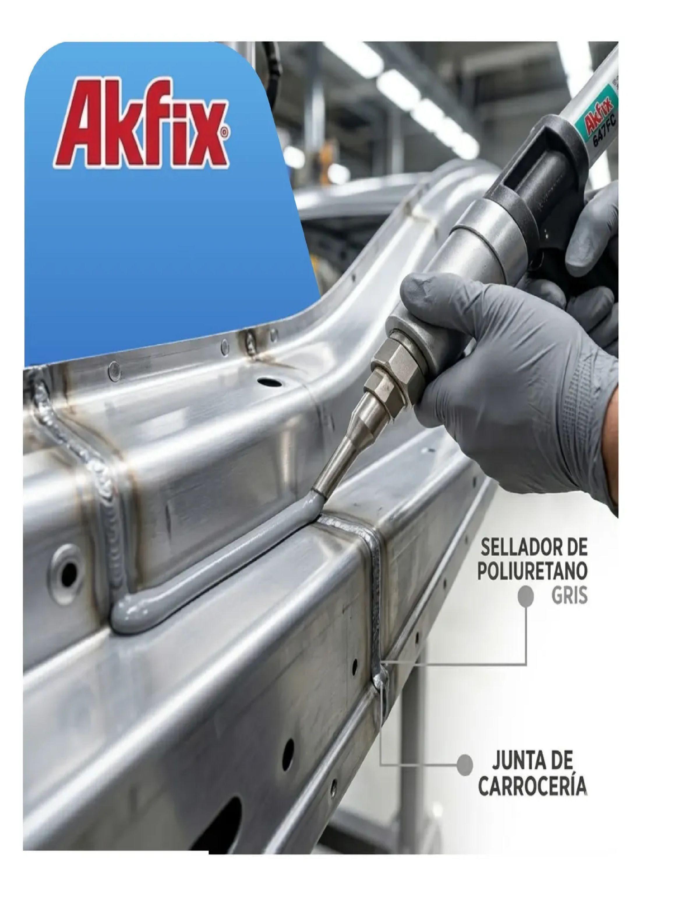 Pack 12 Sellador Poliuretano Akfix 647fc Automotriz Indust-3