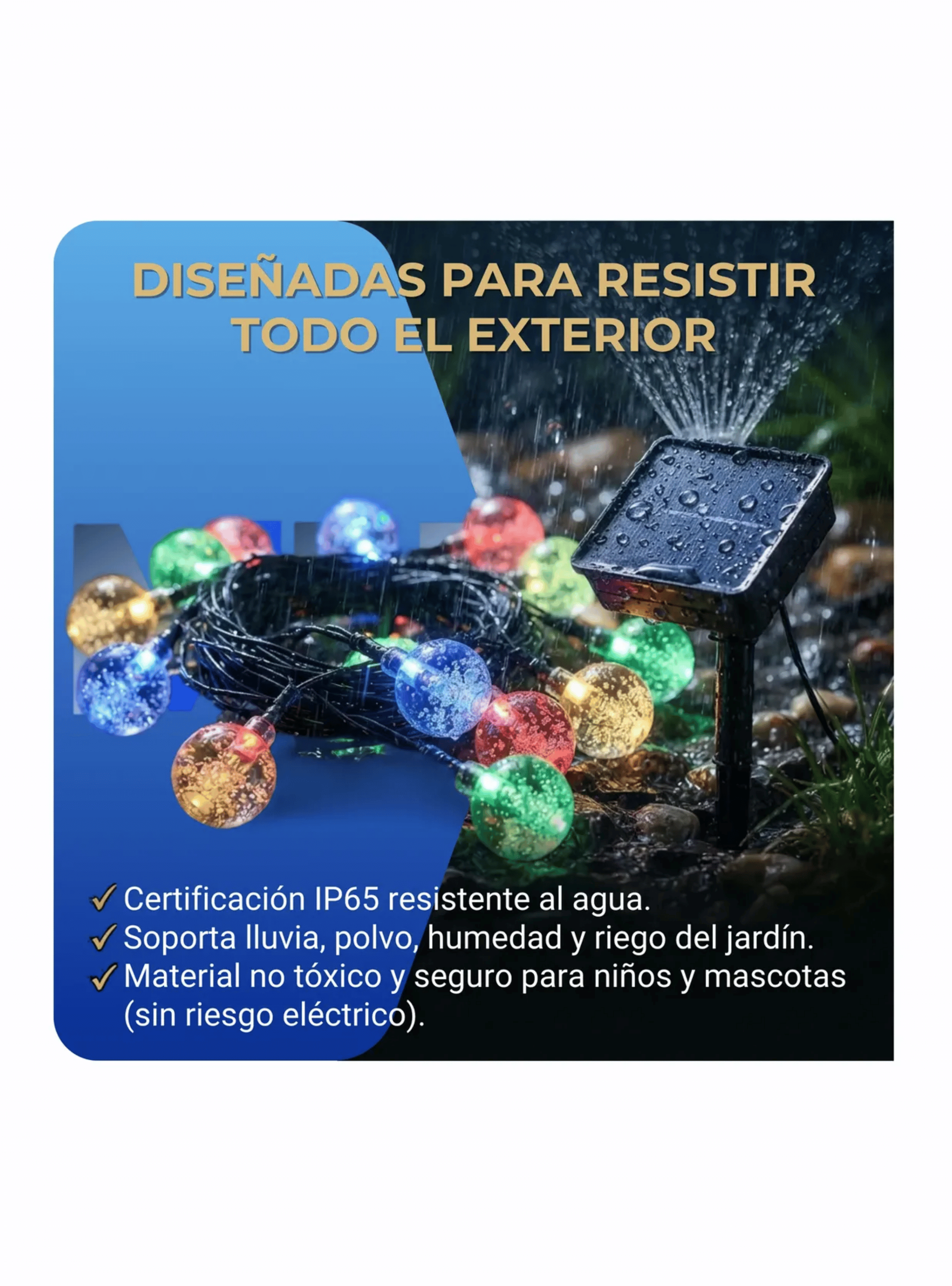 Luces De Navidad Led Globos Lucesitas 5m 20 Led Por Pack-3