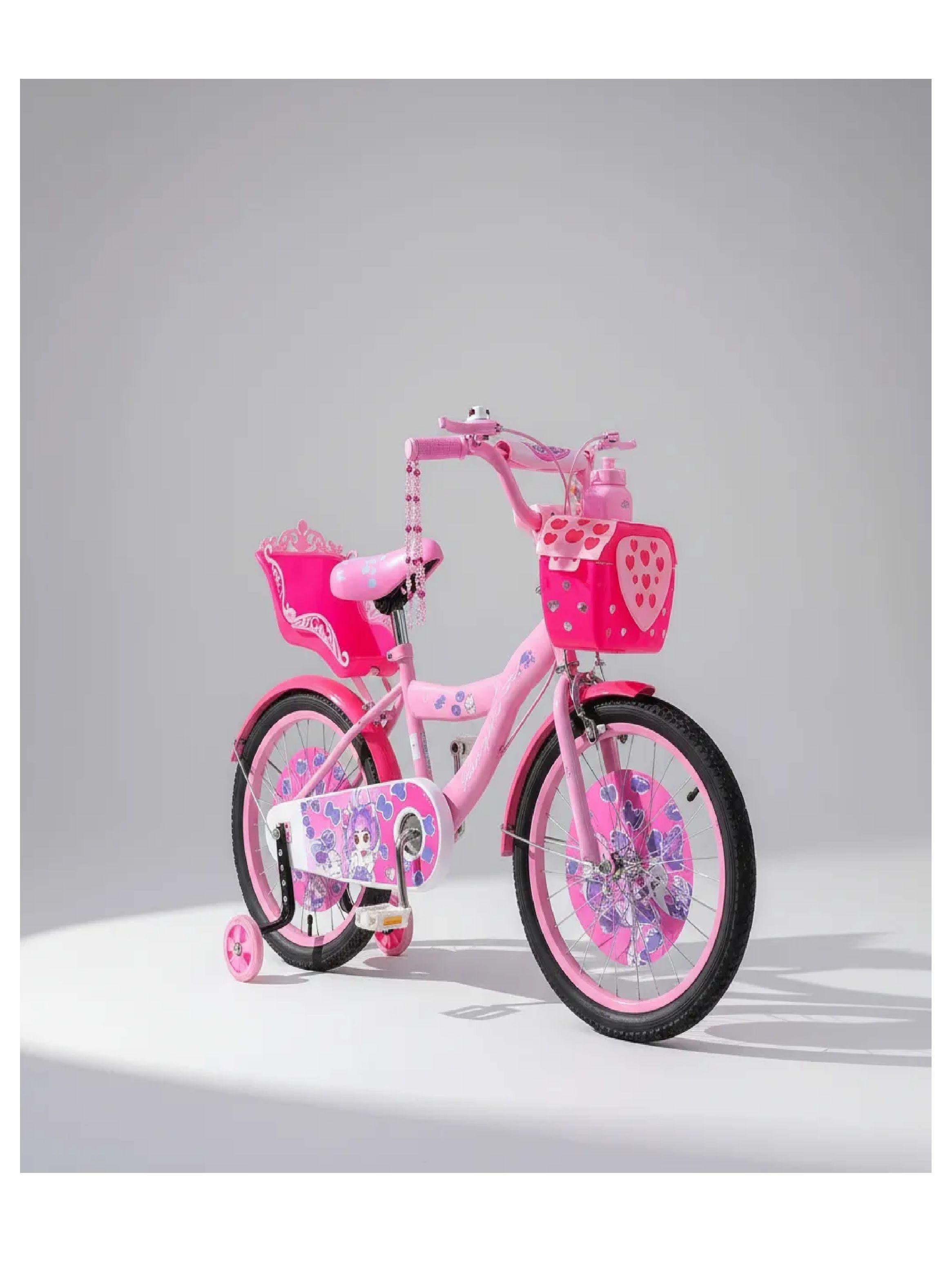 Bicicleta Infantil Con Ruedas De Aprendizaje Aro 20 Rosa-3