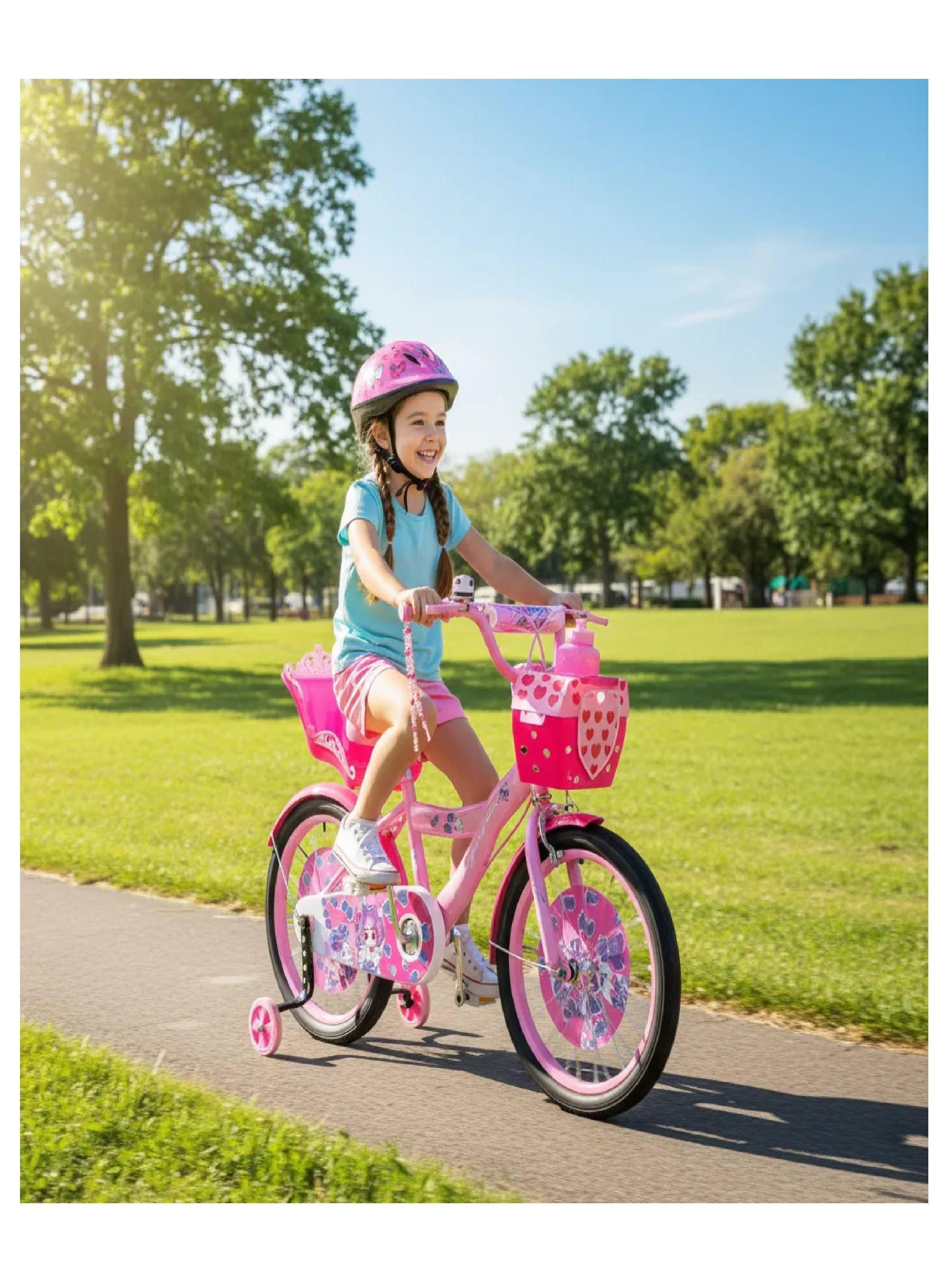 Bicicleta Infantil Con Ruedas De Aprendizaje Aro 20 Rosa-4