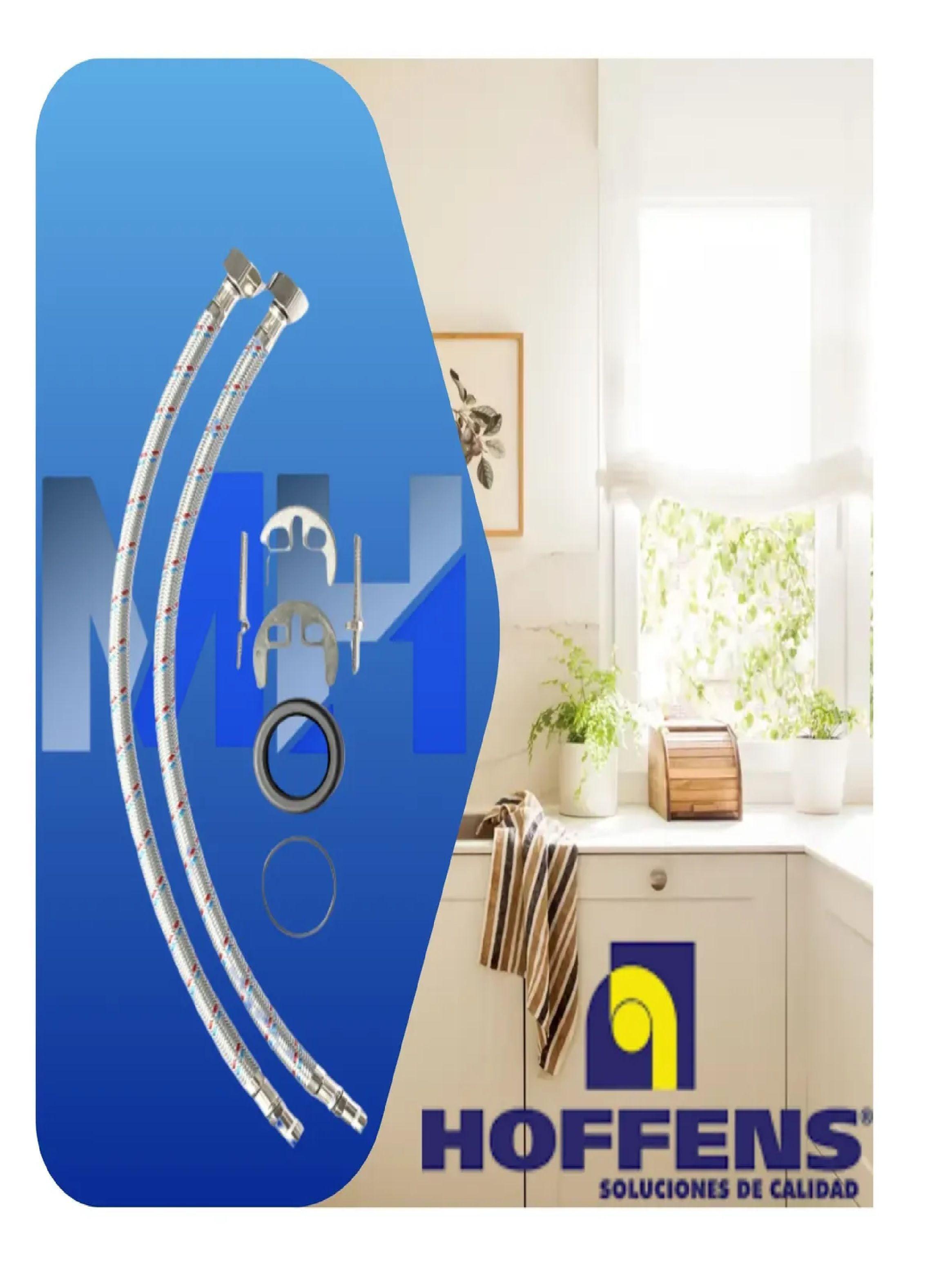 Llave Monomando Lavaplatos Hoffens Allegra Negra Cuello Fijo-2