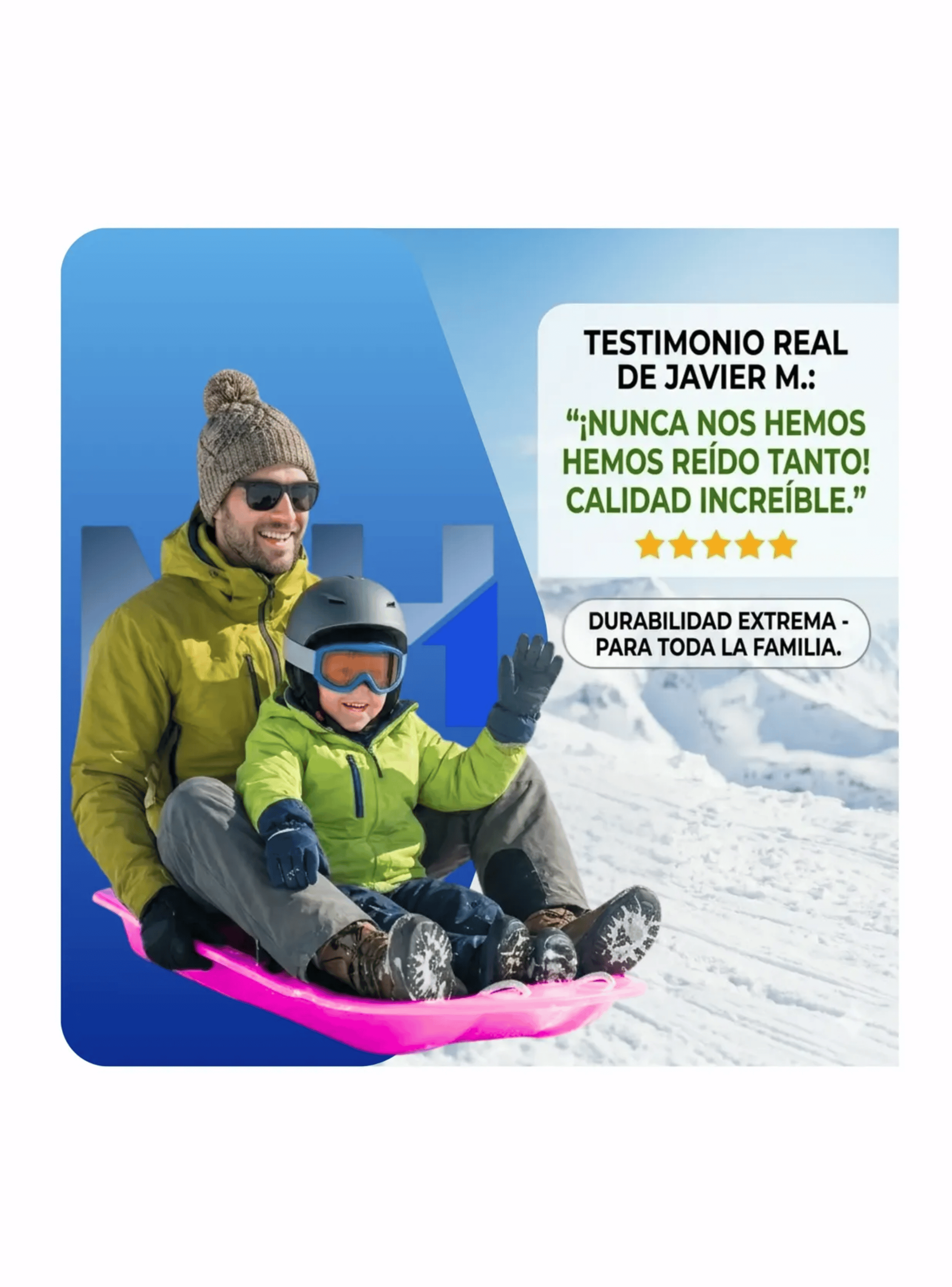 Trineo Nieve Deslizante Con Agarre Y Cuerda Ni os Y Adultos Rosa-4