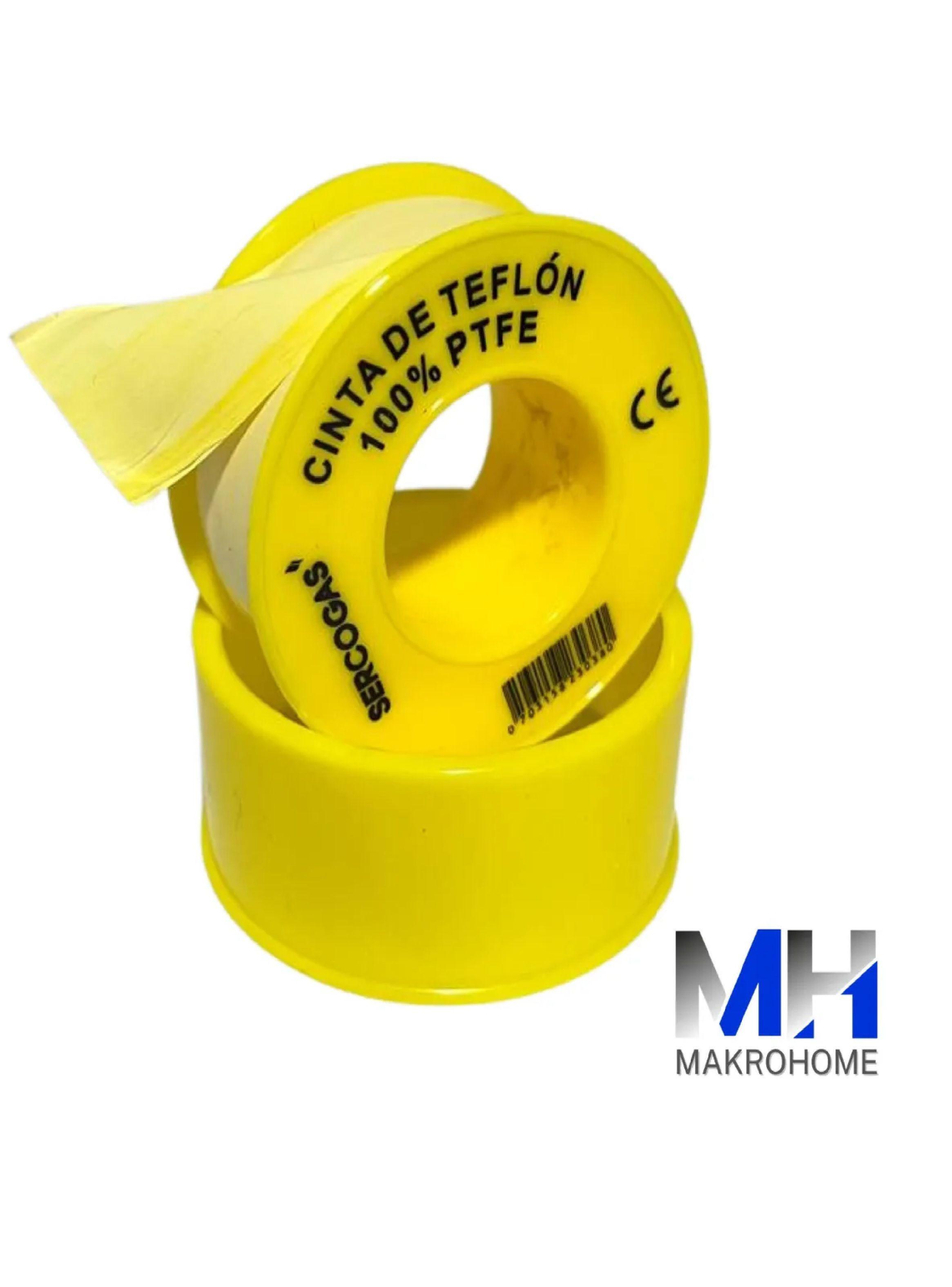 Teflon Profesional 1/2 Gas Sercogas 10mt - Cinta Selladora-2