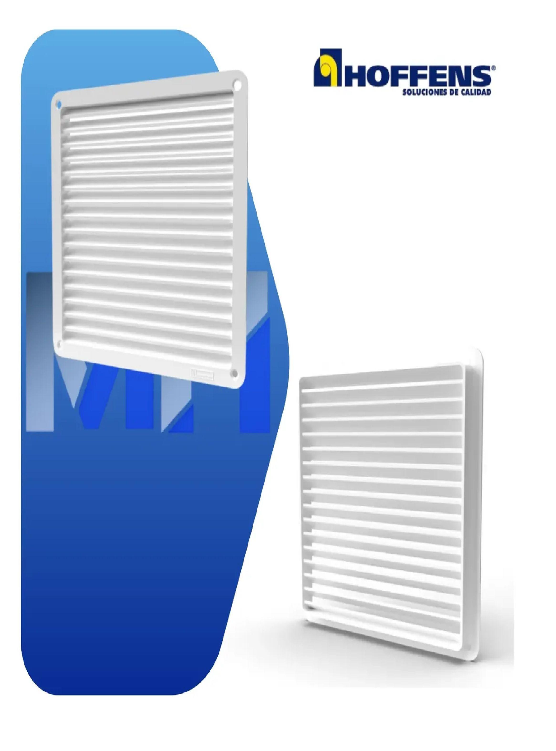 Celosia Con Pestaña 17x17cm Hoffens Ventilacion Blanca Uv-2