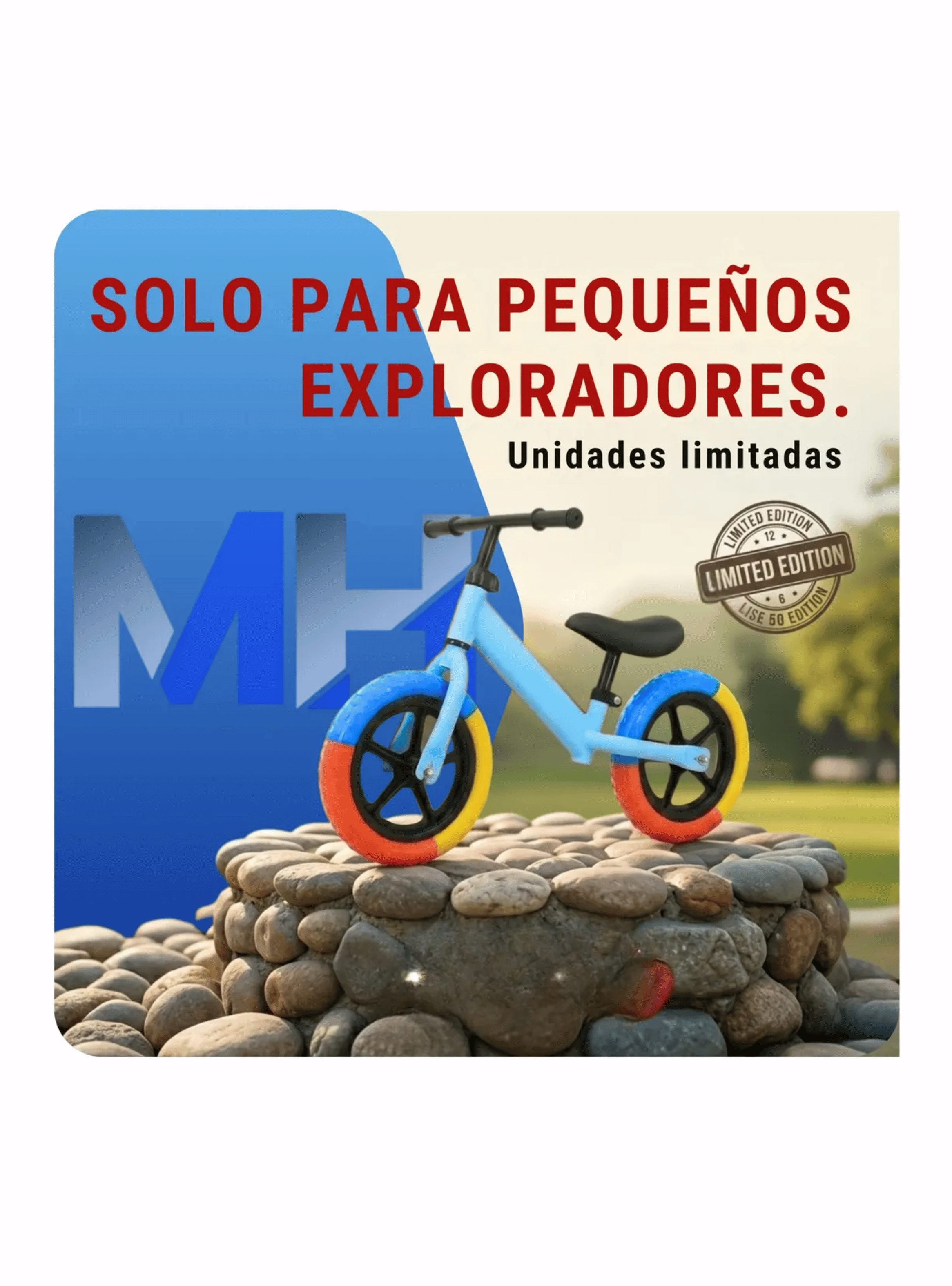 Bicicleta De Equilibrio Aprendizaje Ni os Sin Pedales Star Azul-5