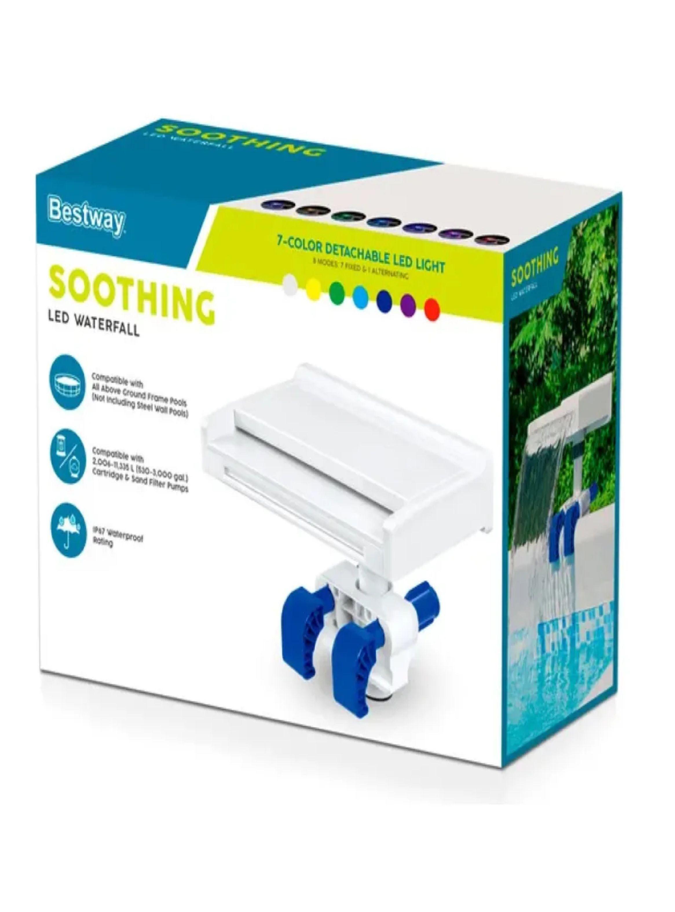 Cascada Para Piscina Con Luz Led Bestway 7 Colores Led-7