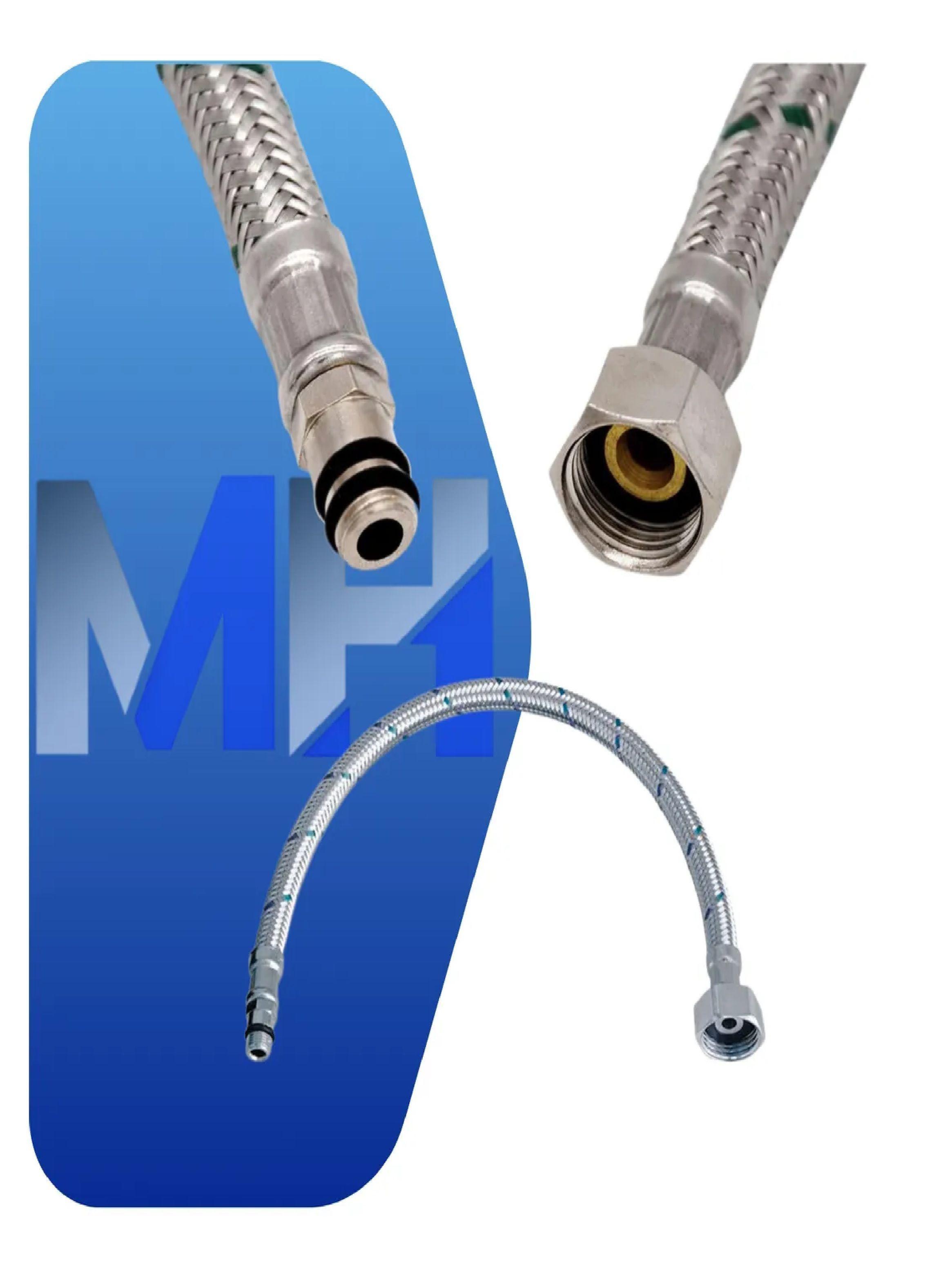 Pack X2 Flexible Monomando Hi 1/2 X M10 35cm Rojo/azul Taumm-4