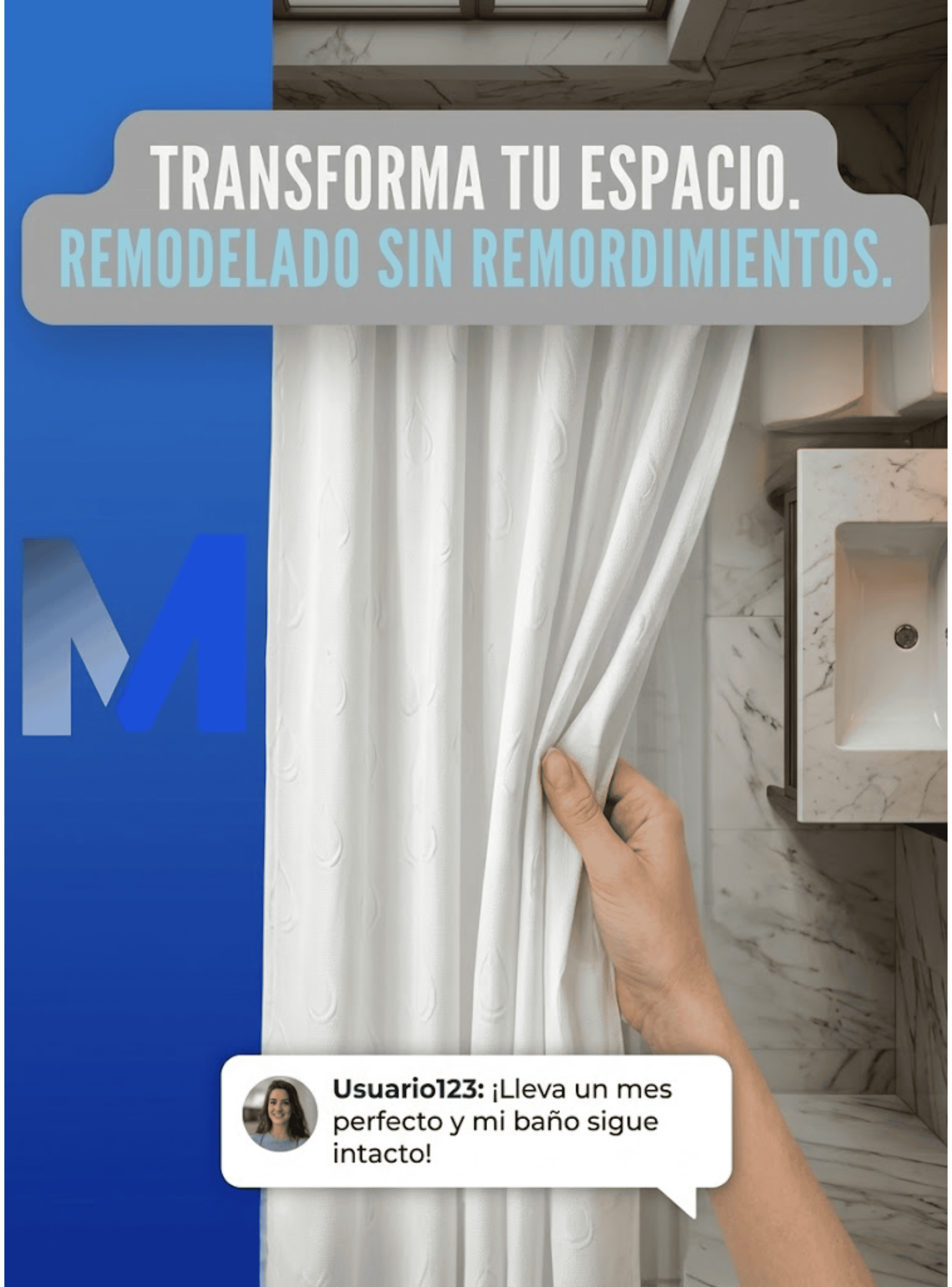 Barra Ducha Extensible 75 A 130 Cm Acero Cromo Forro Ducha Blanco-4