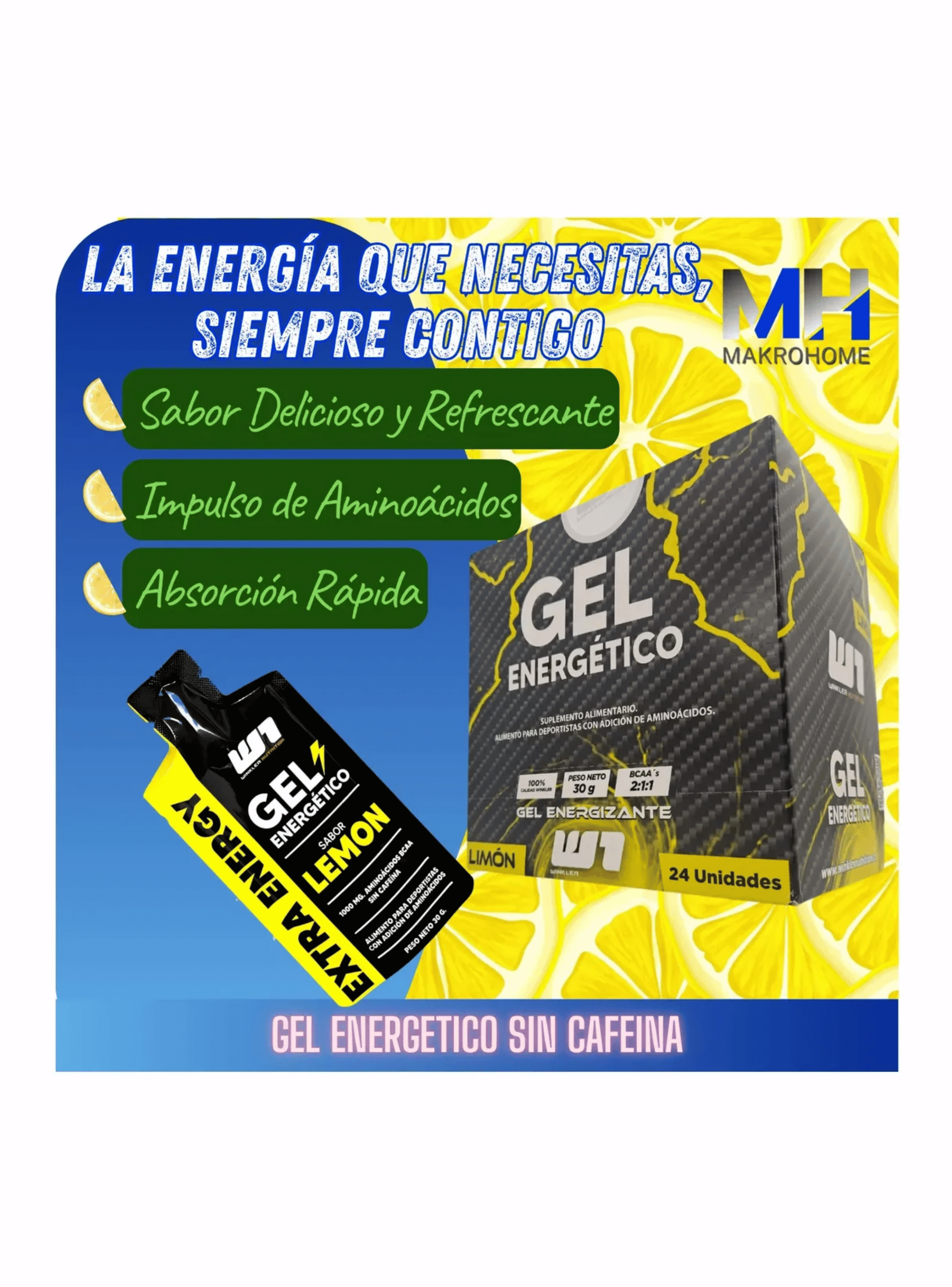 Pack X12 Geles Energeticos Limon Aminoacidos Rendimiento-3