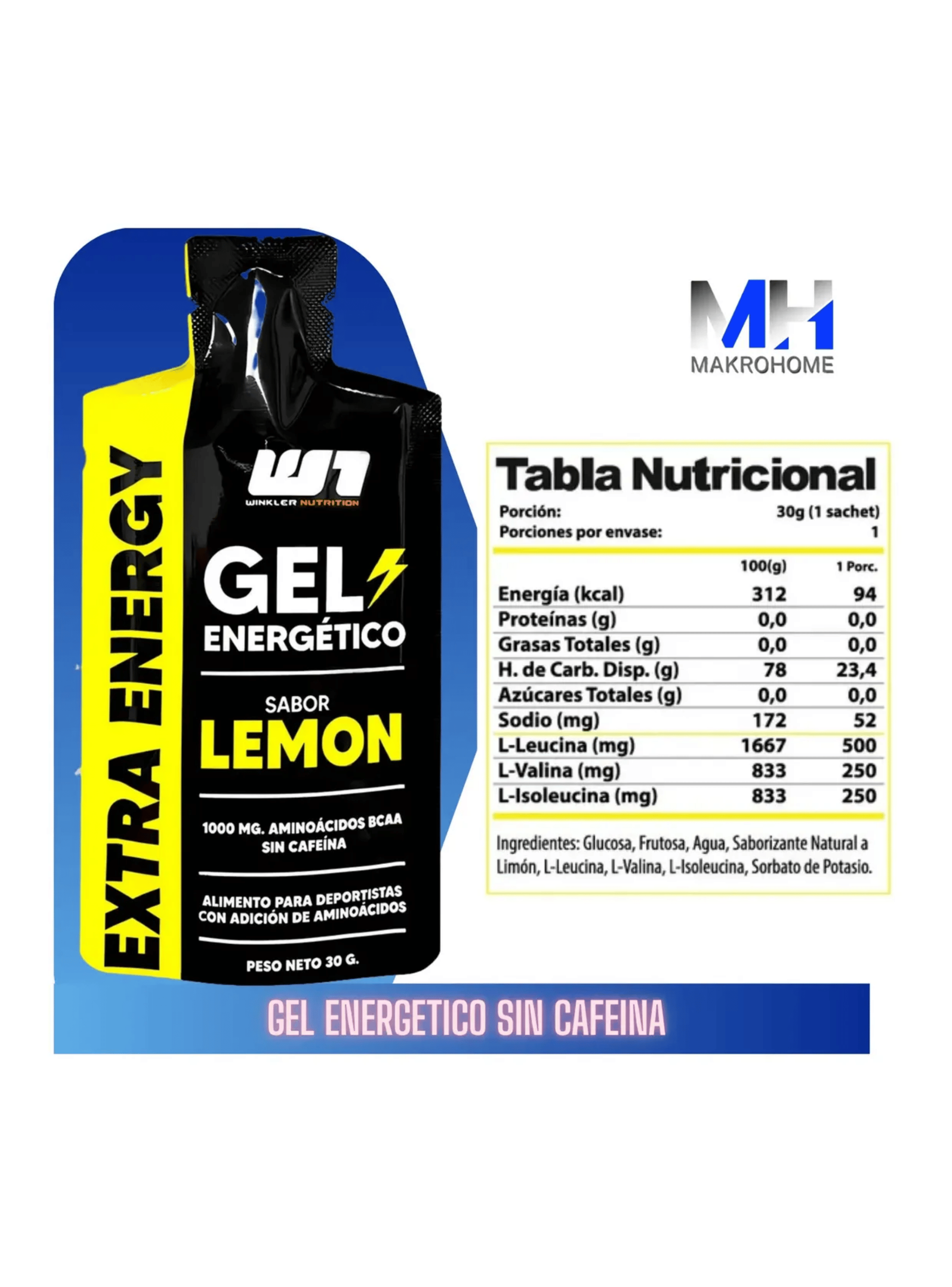 Pack X12 Geles Energeticos Limon Aminoacidos Rendimiento-4