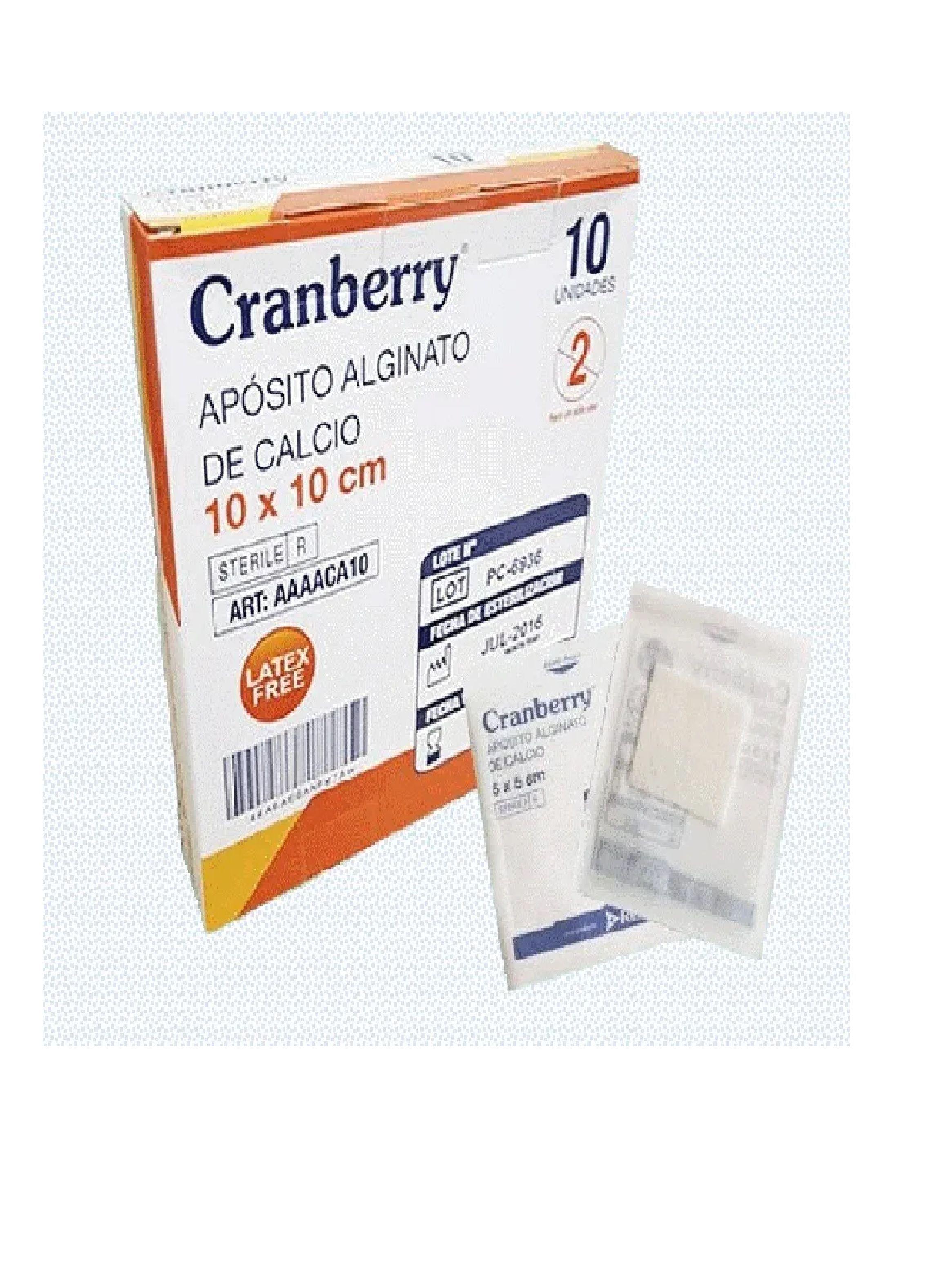 Apósito Alginato De Calcio 10x10 Caja 10 Unds - Cranberry-1