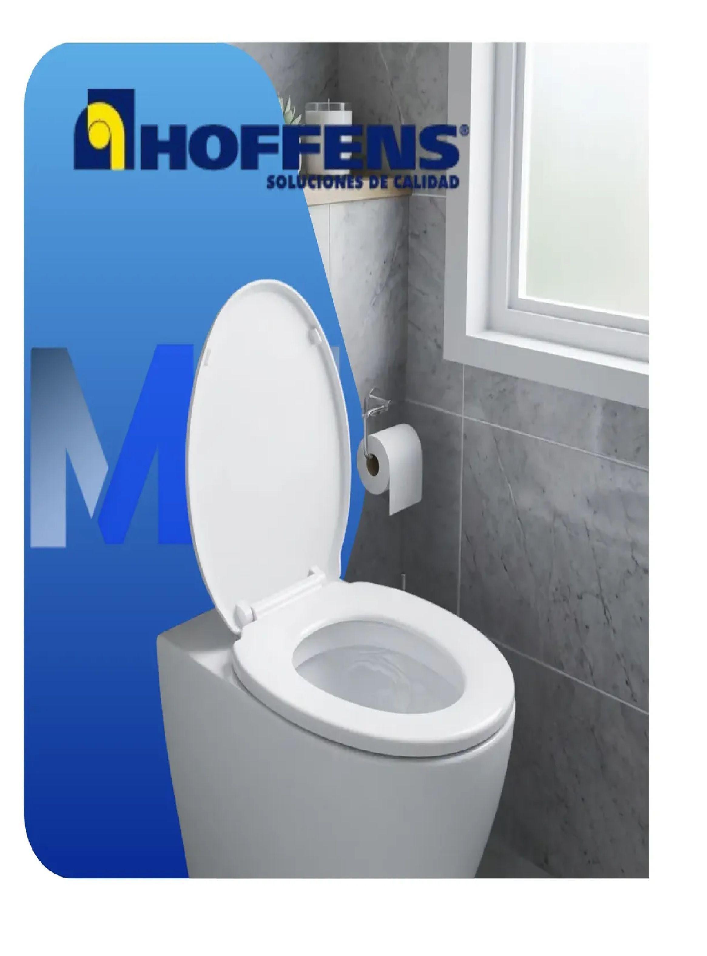 Asiento Tapa Wc Redondo Reforzado Blanco Hoffens Premium-2