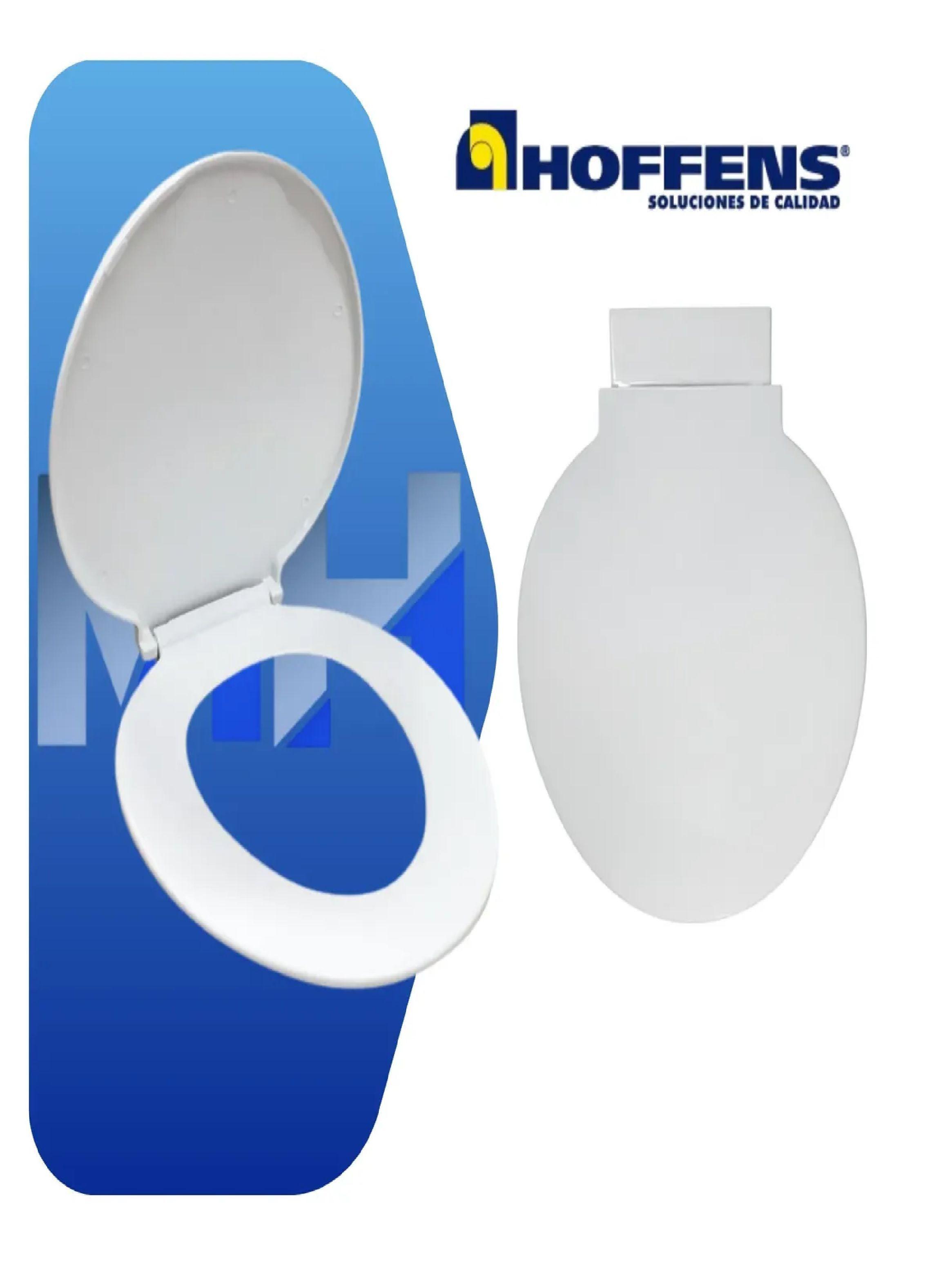 Asiento Tapa Wc Redondo Reforzado Blanco Hoffens Premium-3