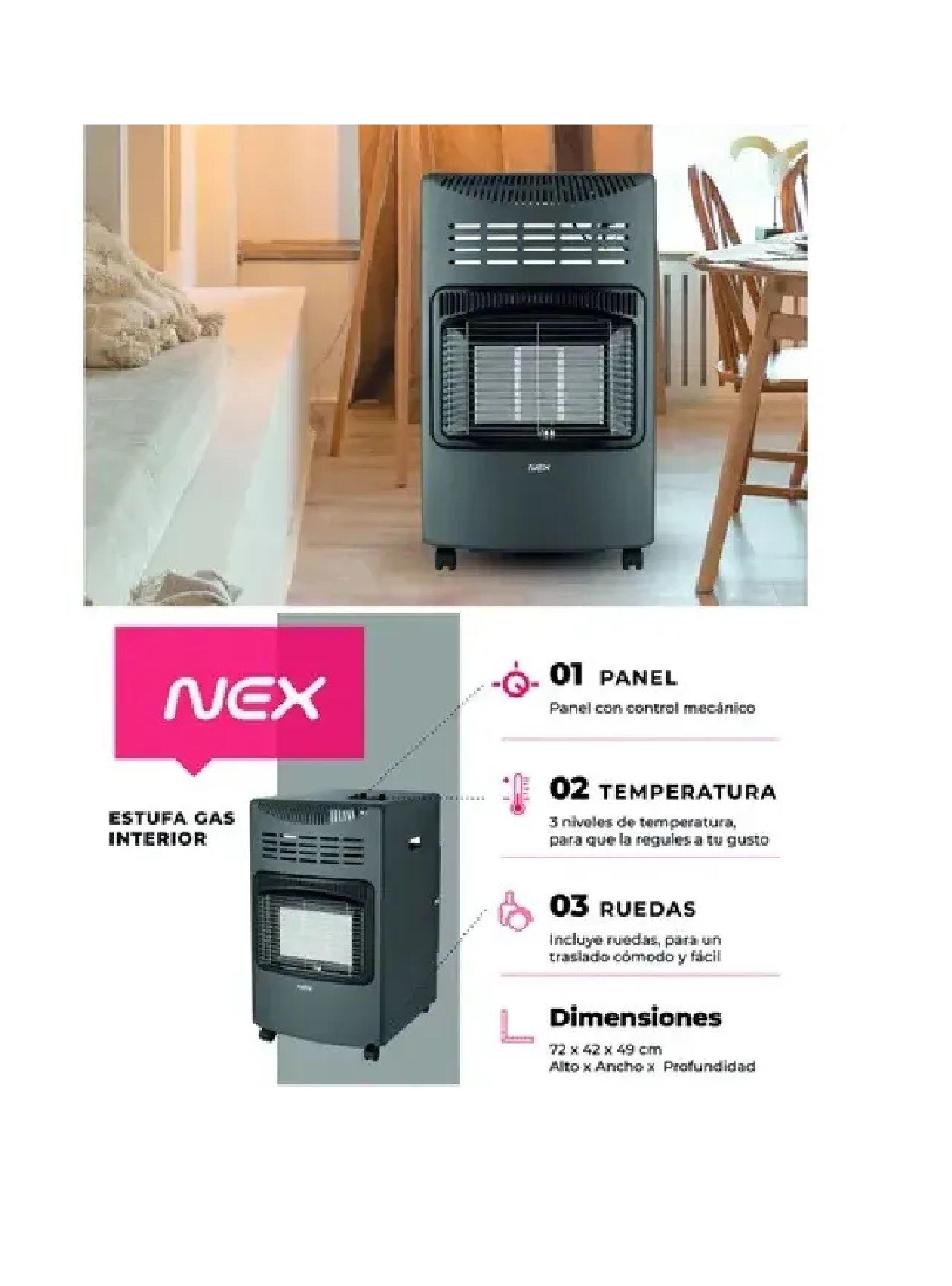 Estufa Nex A Gas 15 Kg Portatil-6