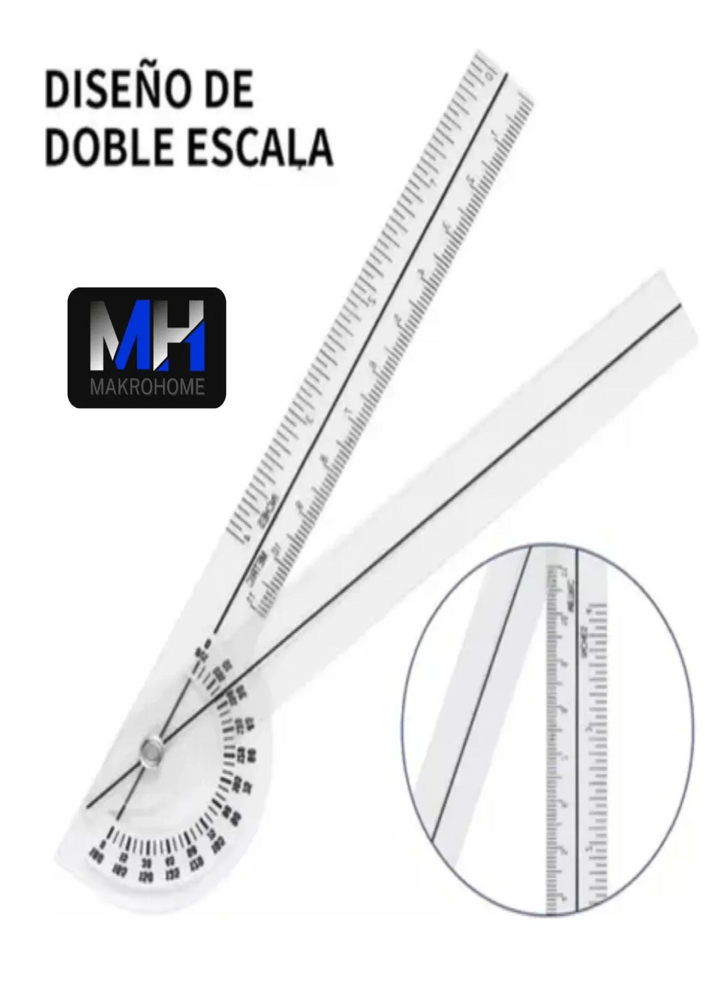 Goniometro Transparente 11cm 0-180° Fisioterapia Kinesiologo-1