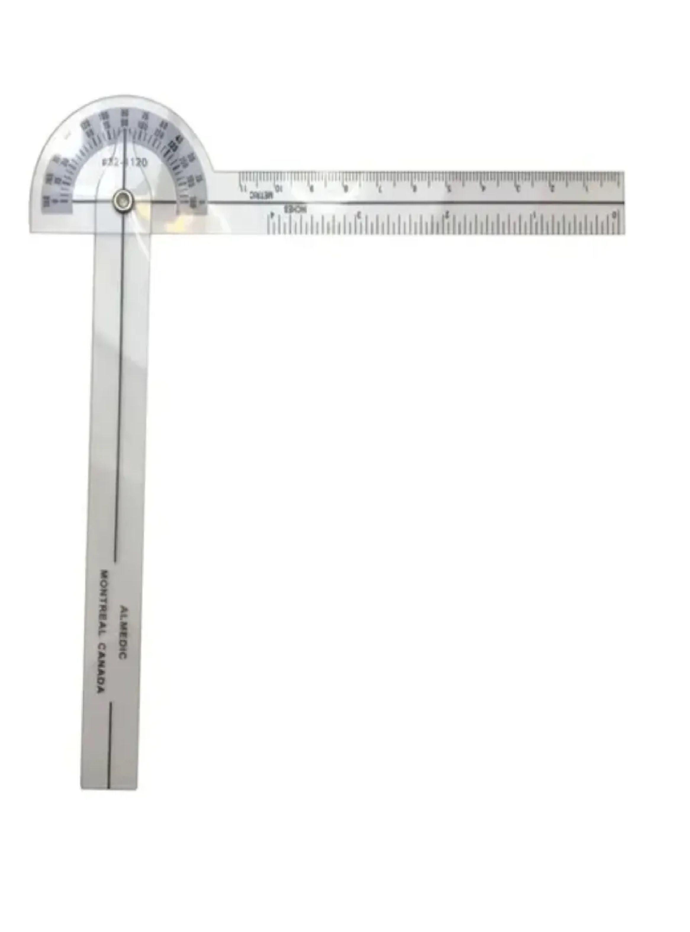 Goniometro Transparente 11cm 0-180° Fisioterapia Kinesiologo-2