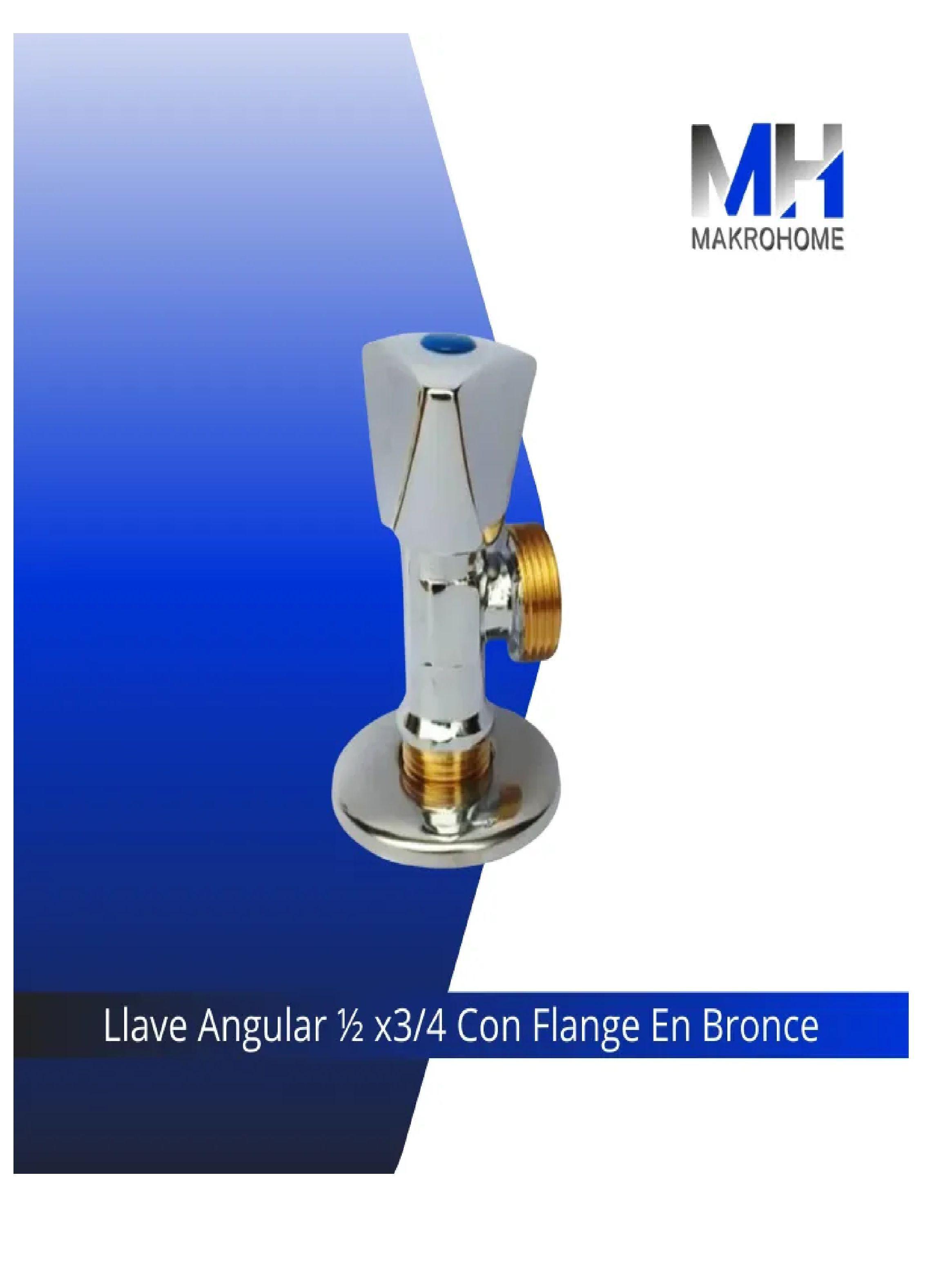 Llave Angular Para Lavadora Bombata He 1/2 X 3/4 Aquakit-2