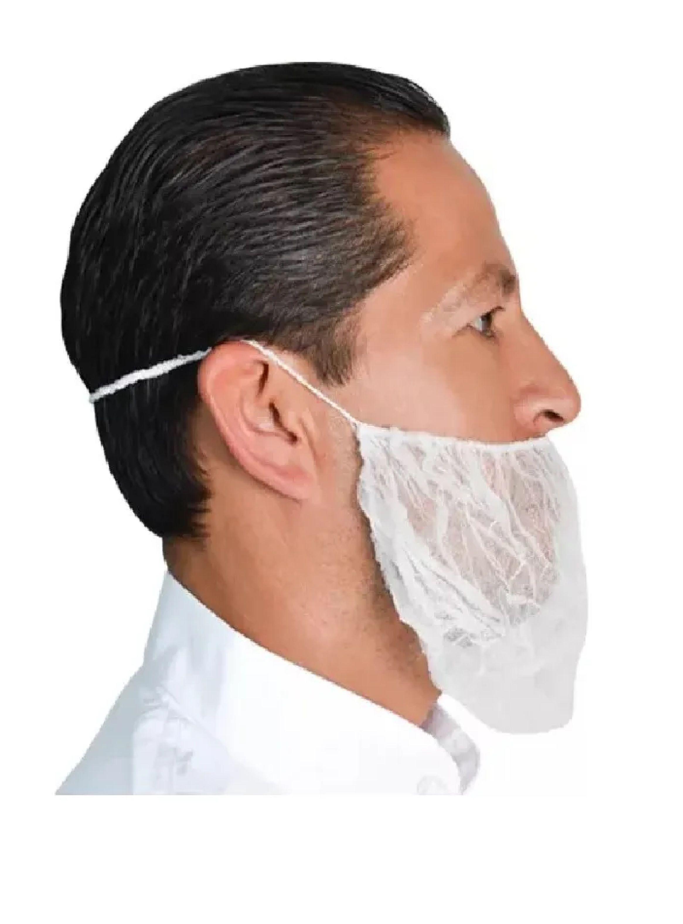 Cubre Barba Desechable Elastico Pack X 500uni Tresor Blanco-3