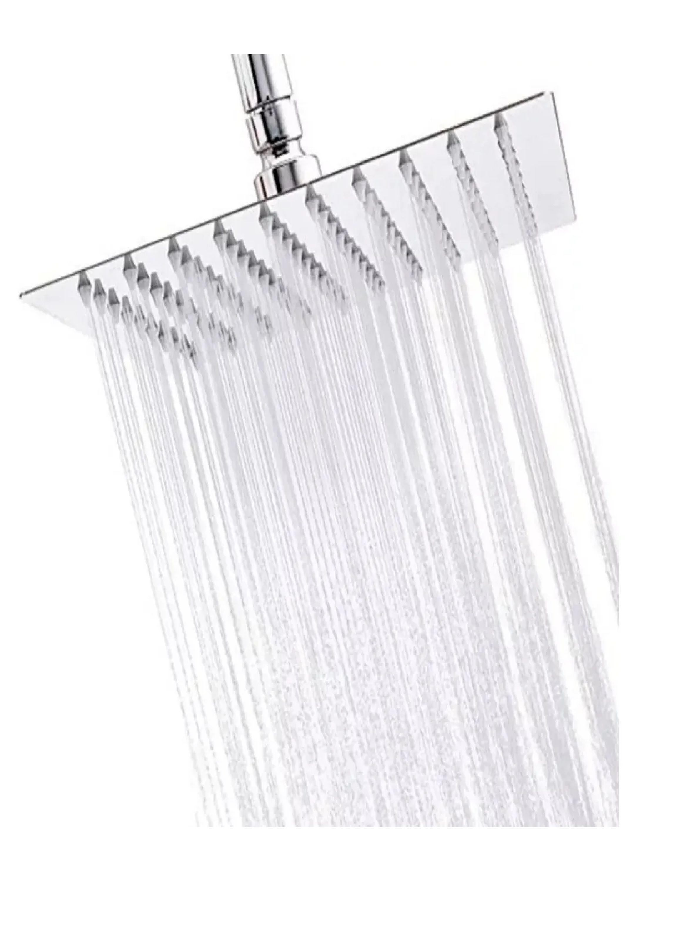 Plato Ducha Cuadrado + Brazo Para Flexible + Flexible 1.6 M-7