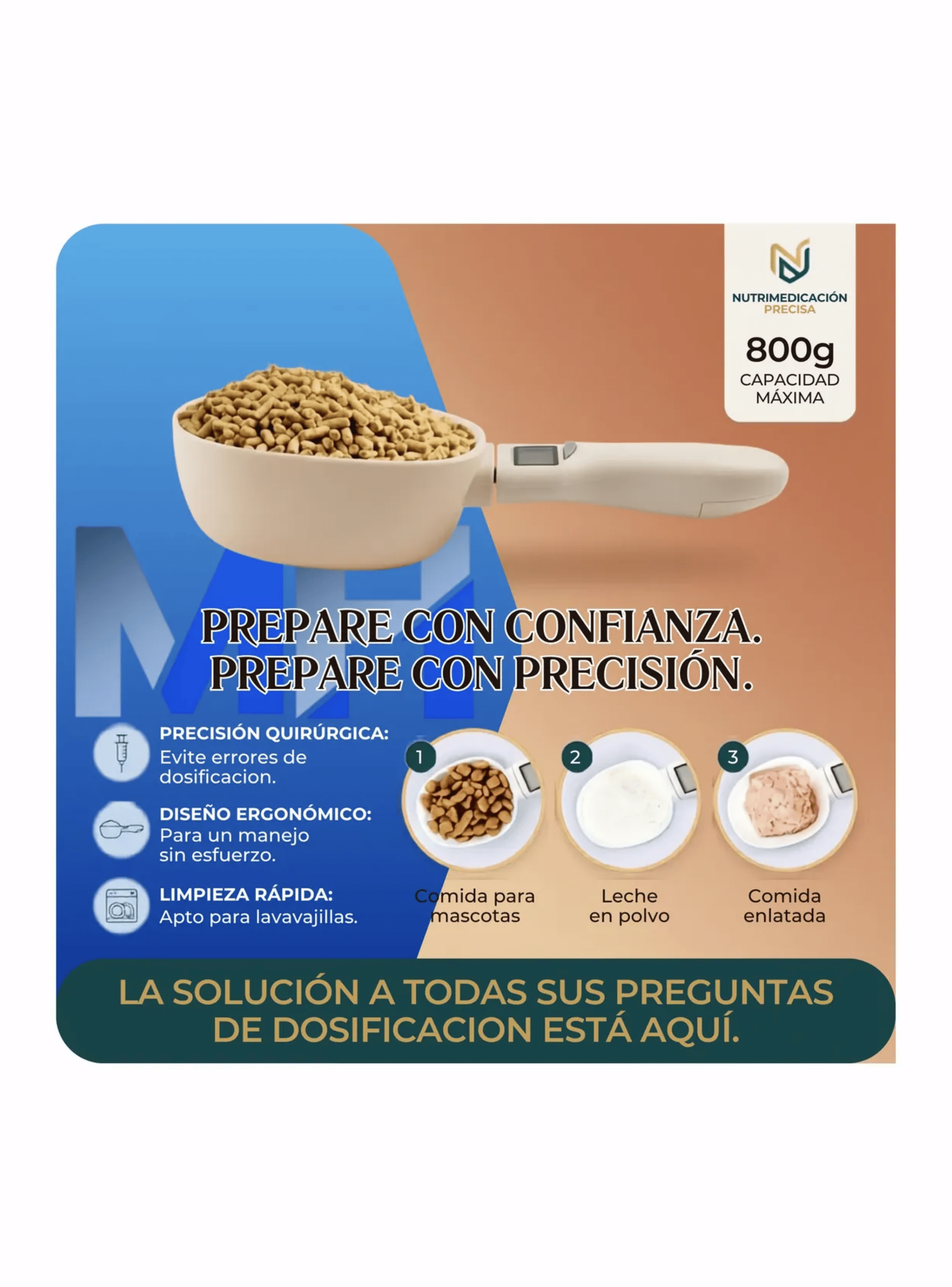 Cuchara Gramera Bascula Digital Comida Reposteria Hasta 800g-3